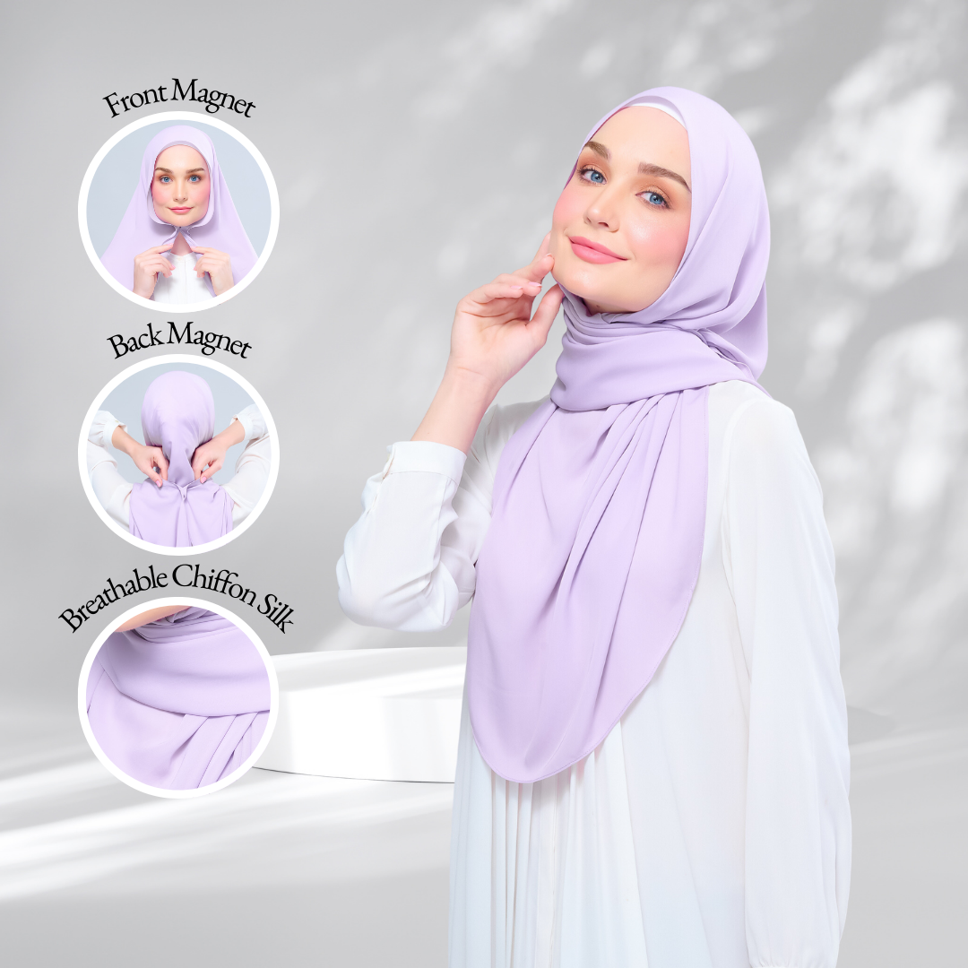 Instant Tag & Go l Chiffon Silk in Lilac