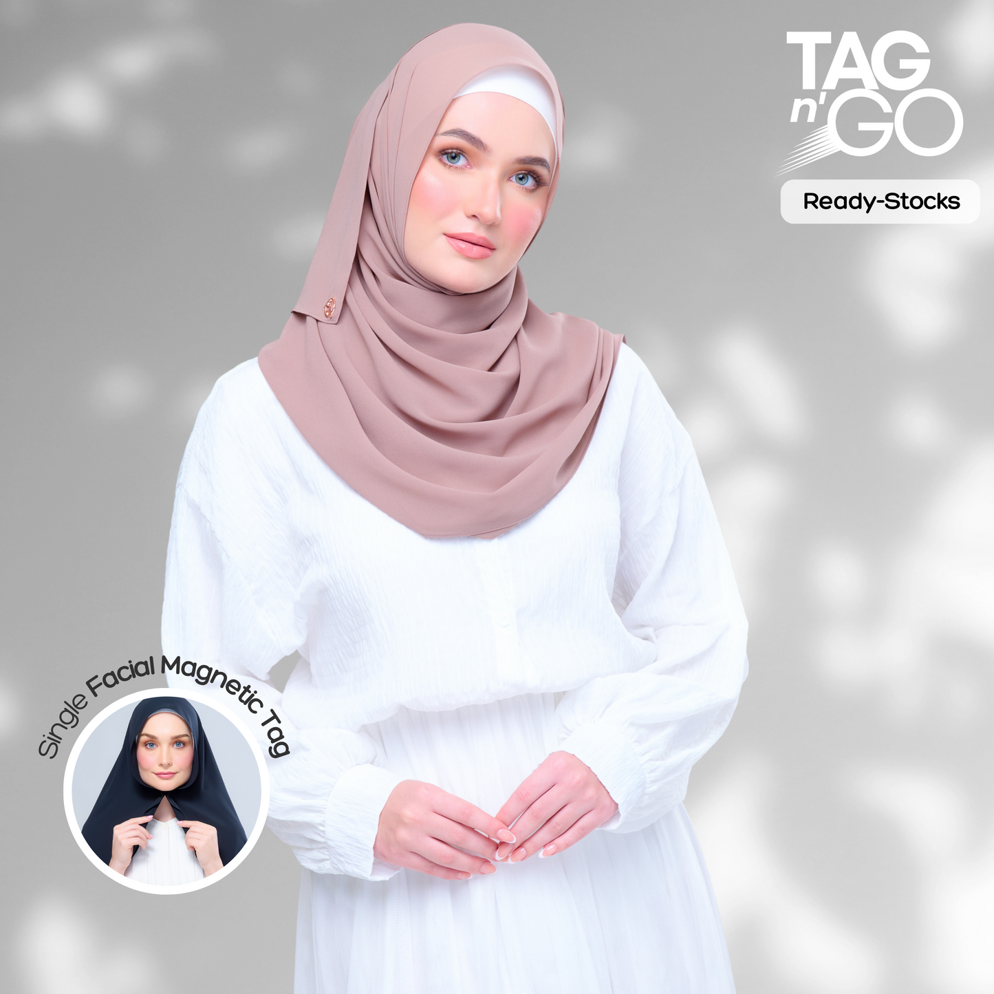 'New' Basic Tag & Go | Heavy Chiffon in Deep Chai