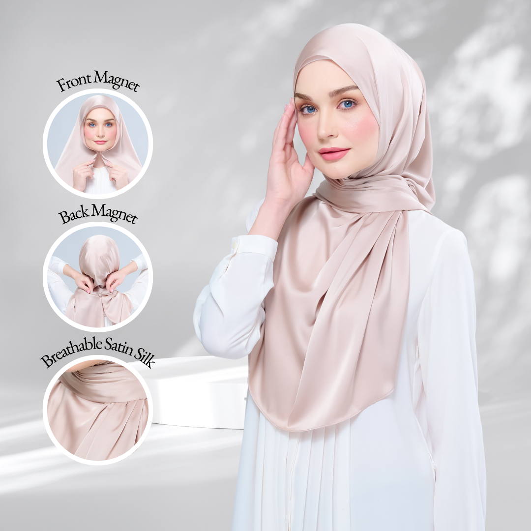 Instant Tag & Go | Satin Silk in Linen Taupe