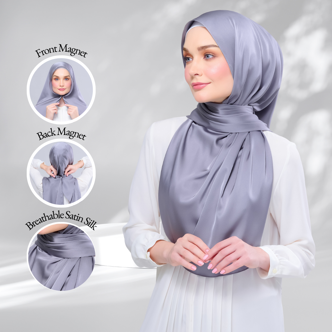 Instant Tag & Go | Satin Silk in Titanium Grey