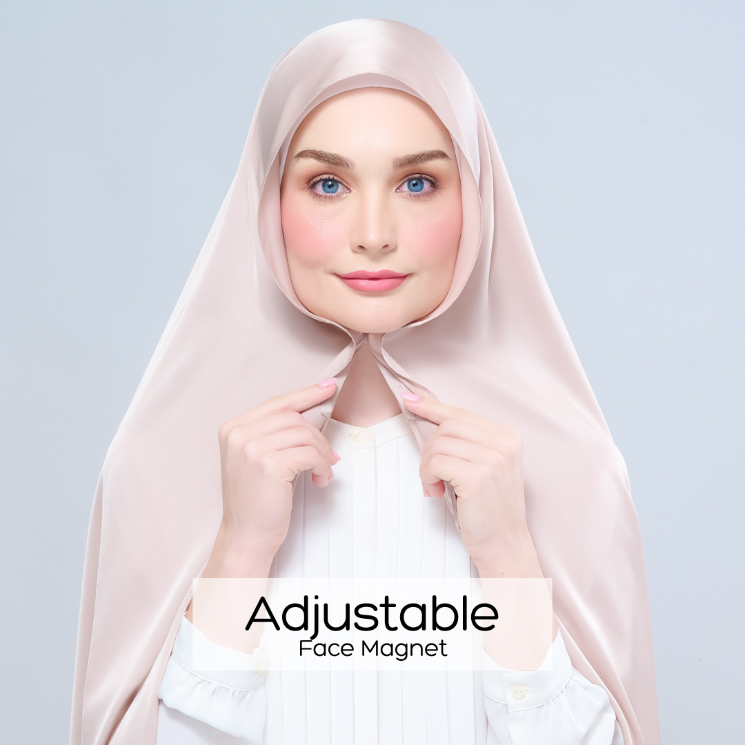 Instant Tag n' Go Shawl | Satin Silk in Linen Taupe