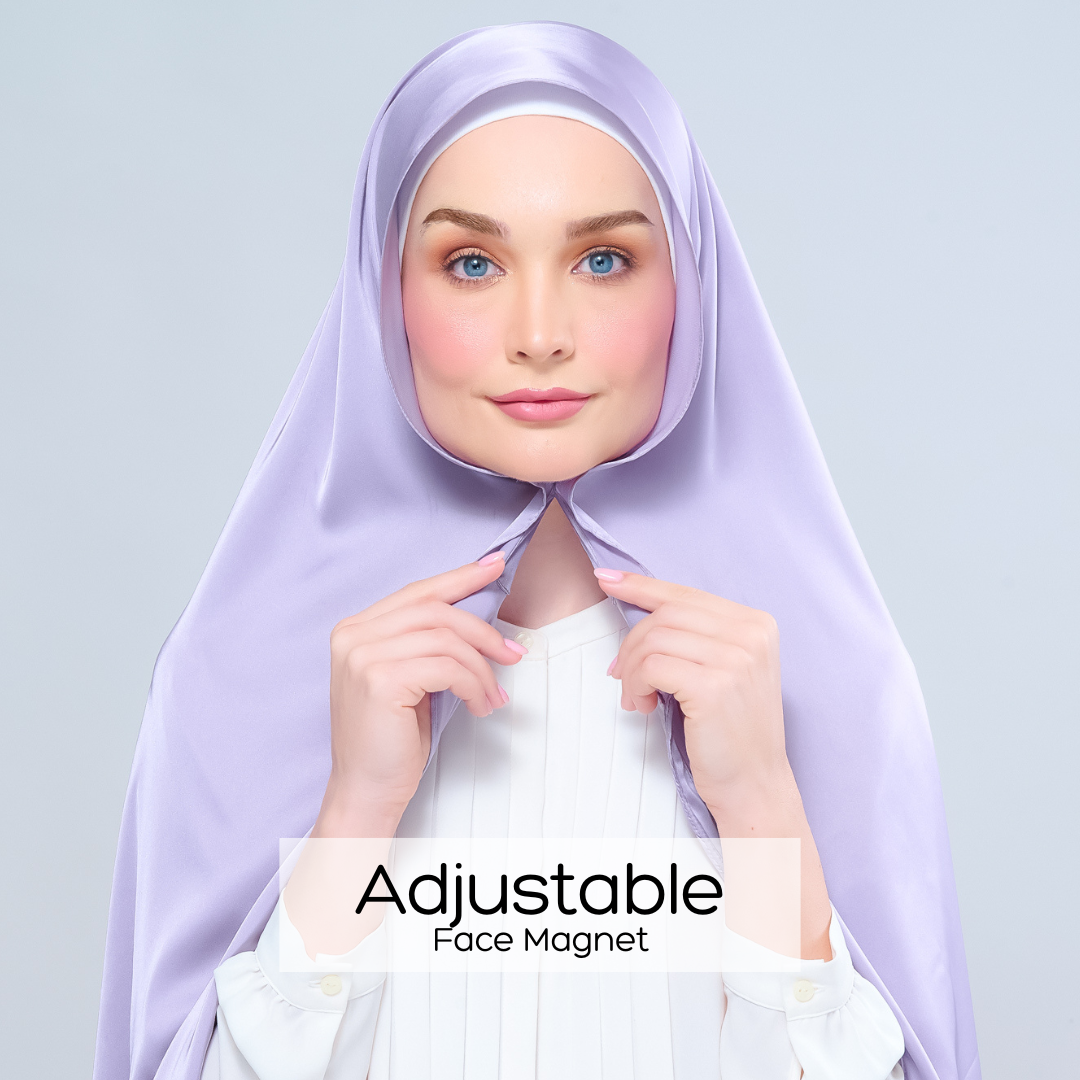 Instant Tag n' Go Shawl | Satin Silk in Lavender Blush