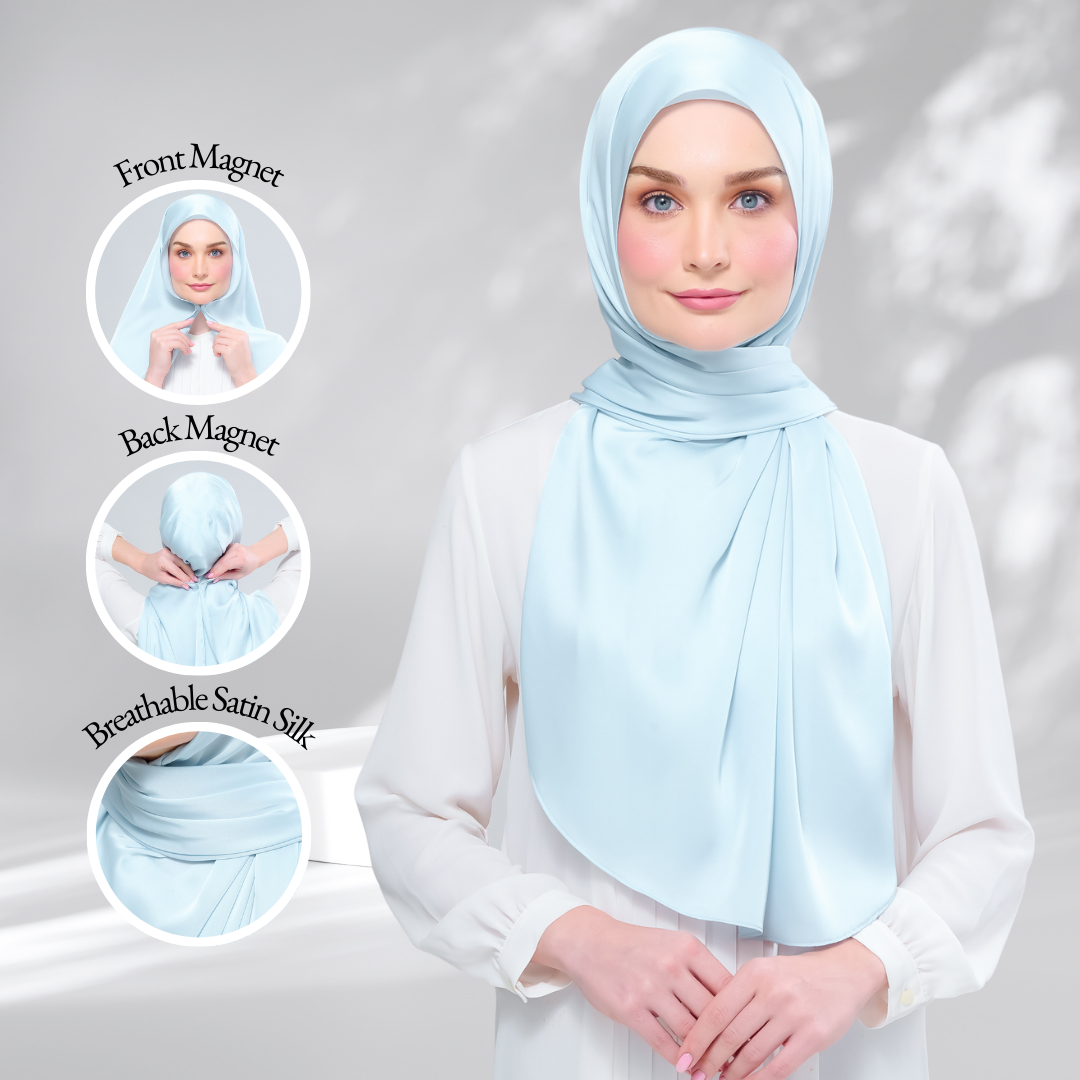 Instant Tag & Go | Satin Silk in Mint Blue
