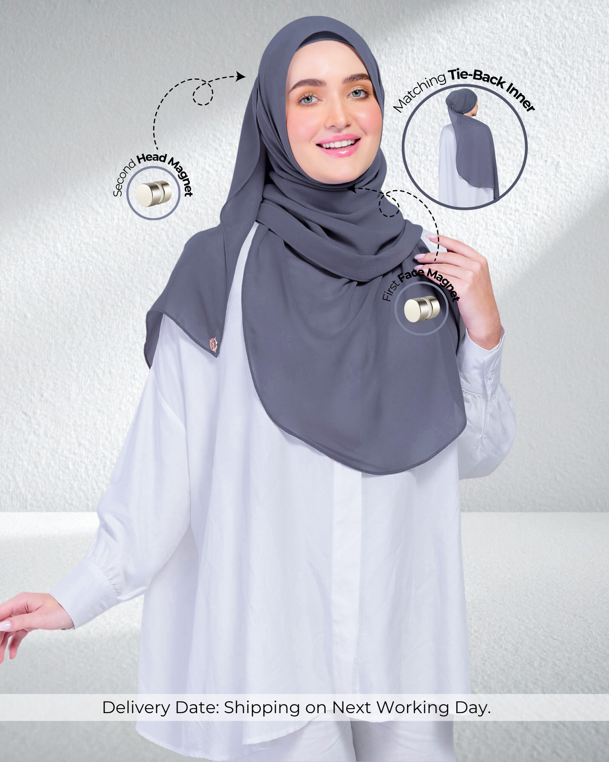 3IN1 Instant Noir Tag n' Go Max in Raven Grey