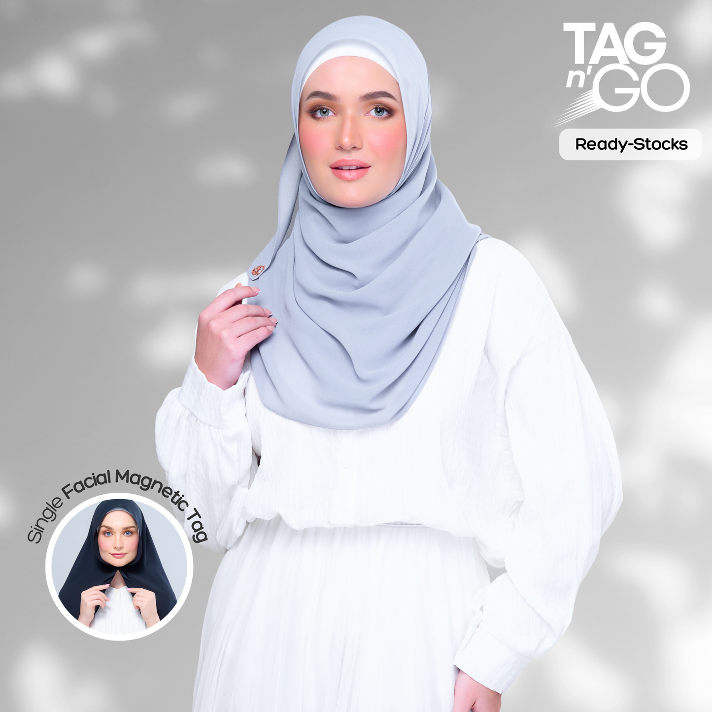 'New' Basic Tag & Go | Heavy Chiffon in Cornflower
