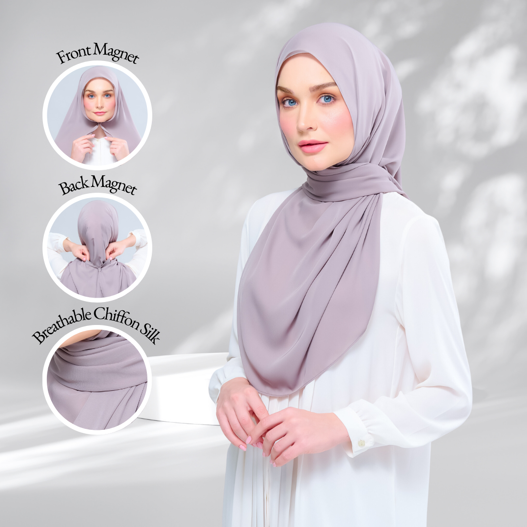 Instant Tag & Go l Chiffon Silk in Ash Taupe