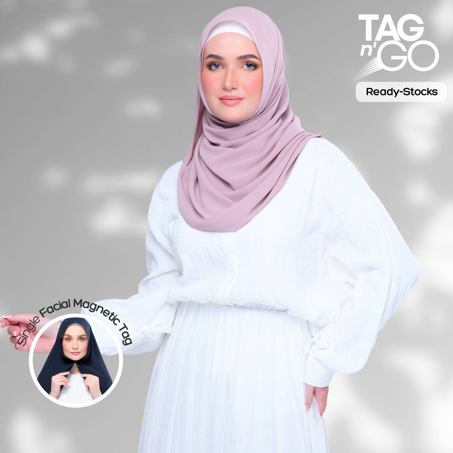 Basic Tag & Go | Heavy Chiffon in Rose Pink