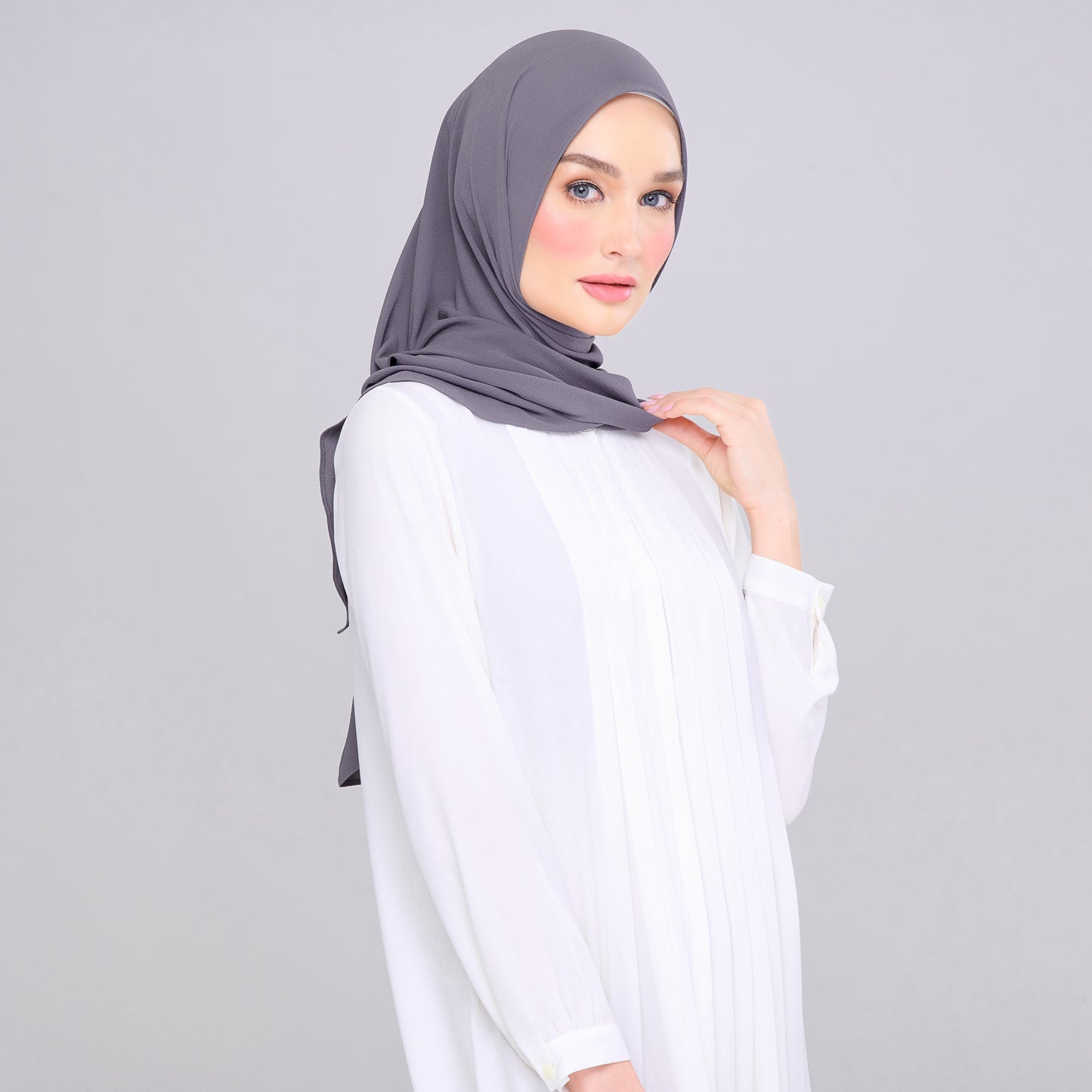 'New' Instant Tag & Go | Textured Chiffon in Dark Grey