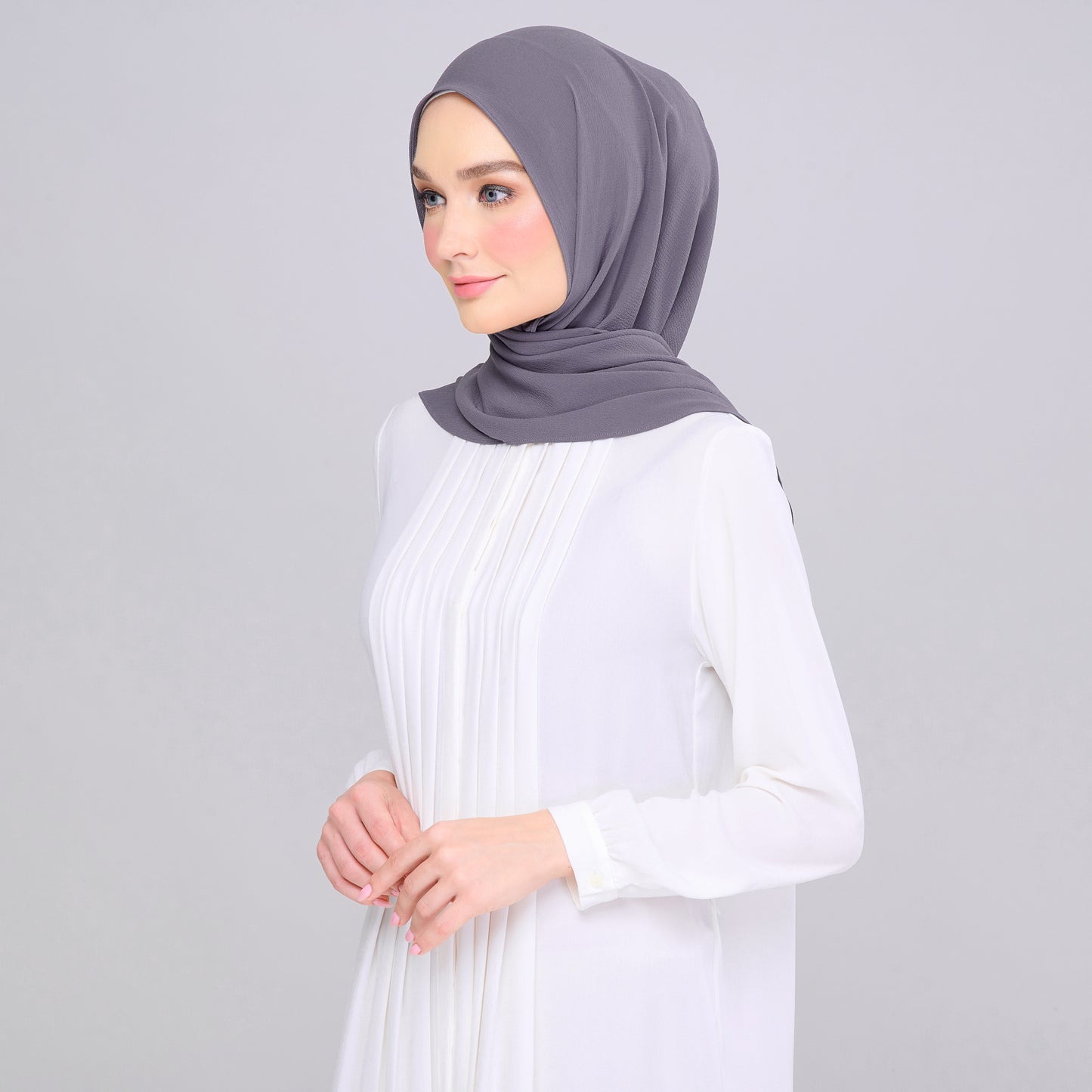 'New' Instant Tag & Go | Textured Chiffon in Dark Grey