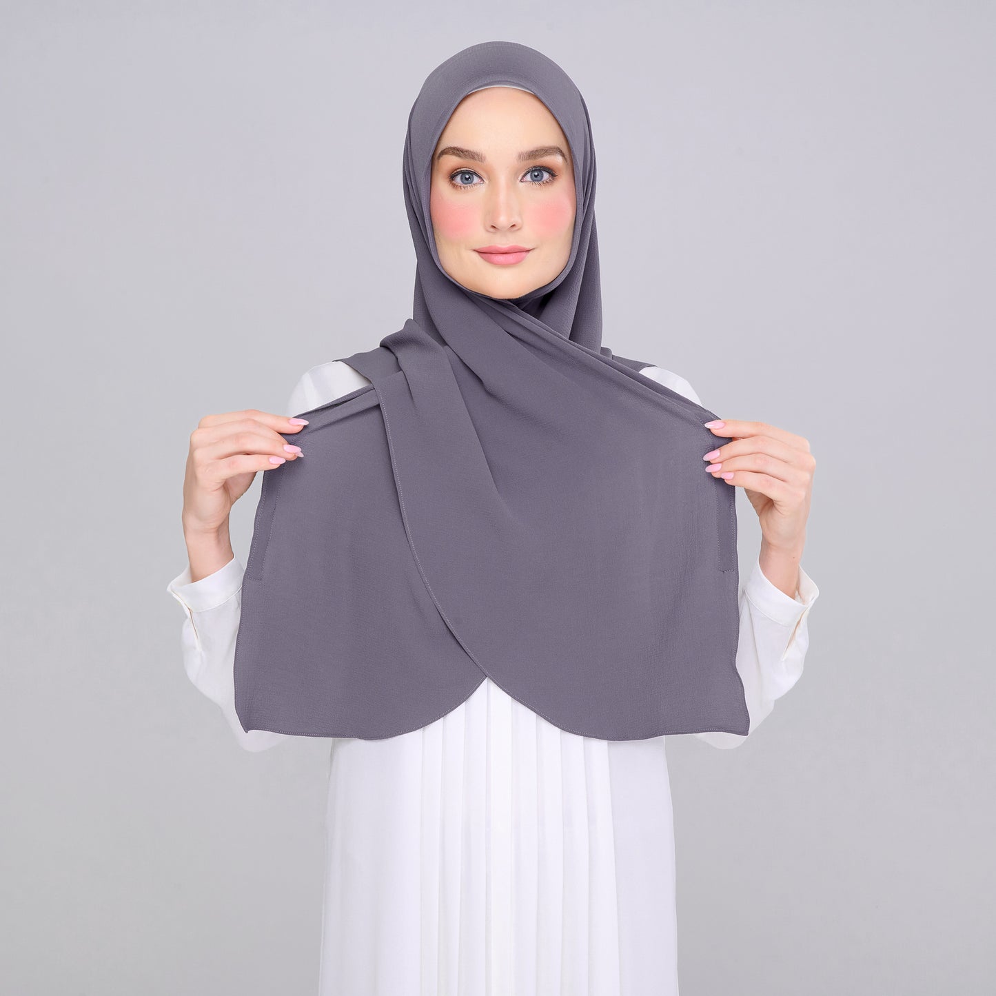 'New' Instant Tag & Go | Textured Chiffon in Dark Grey