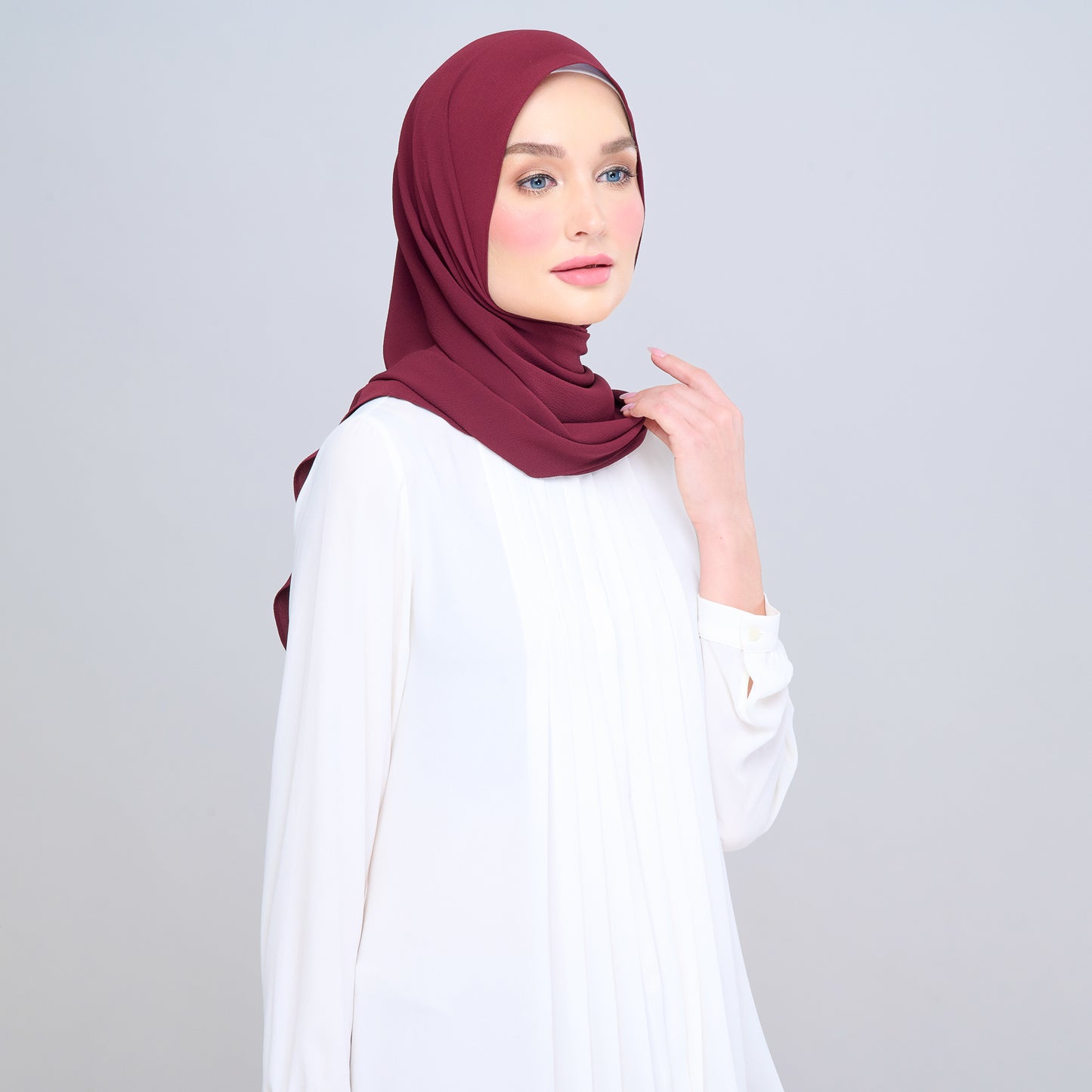 'New' Instant Tag & Go | Textured Chiffon in Crimson