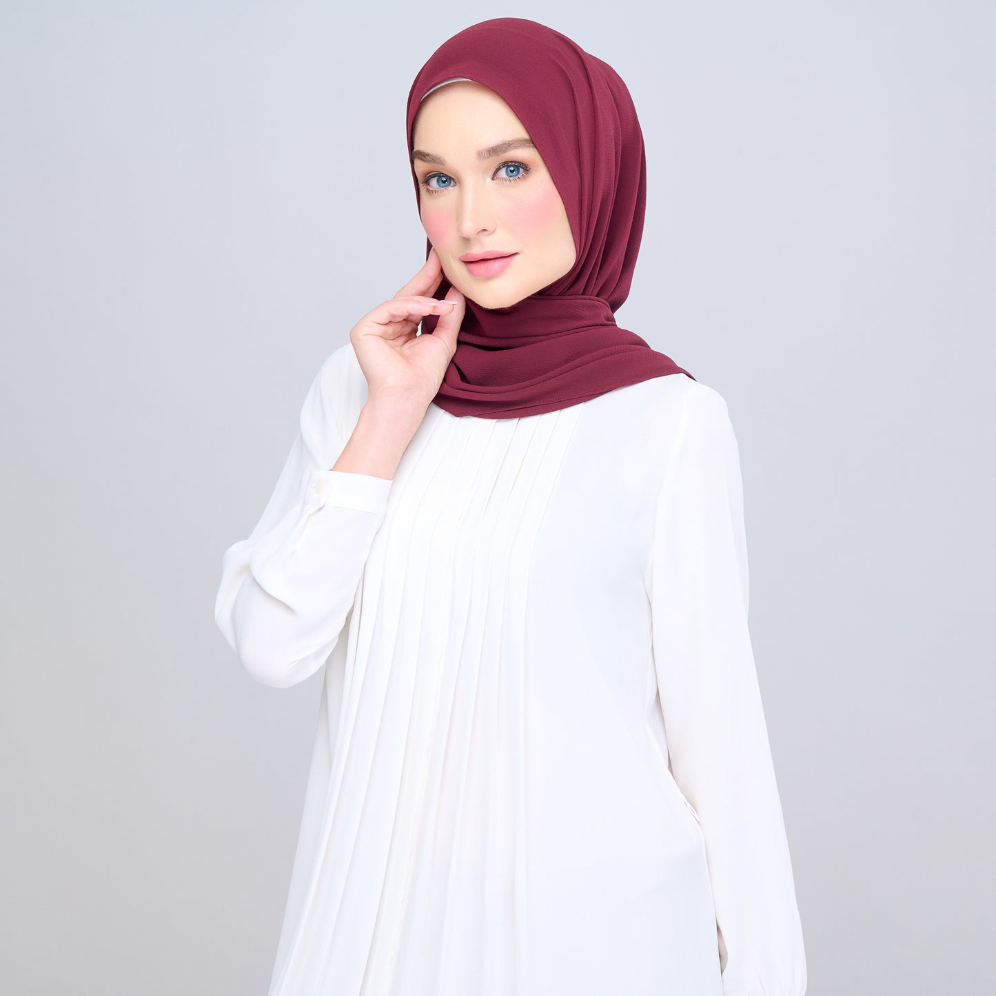 'New' Instant Tag & Go | Textured Chiffon in Crimson