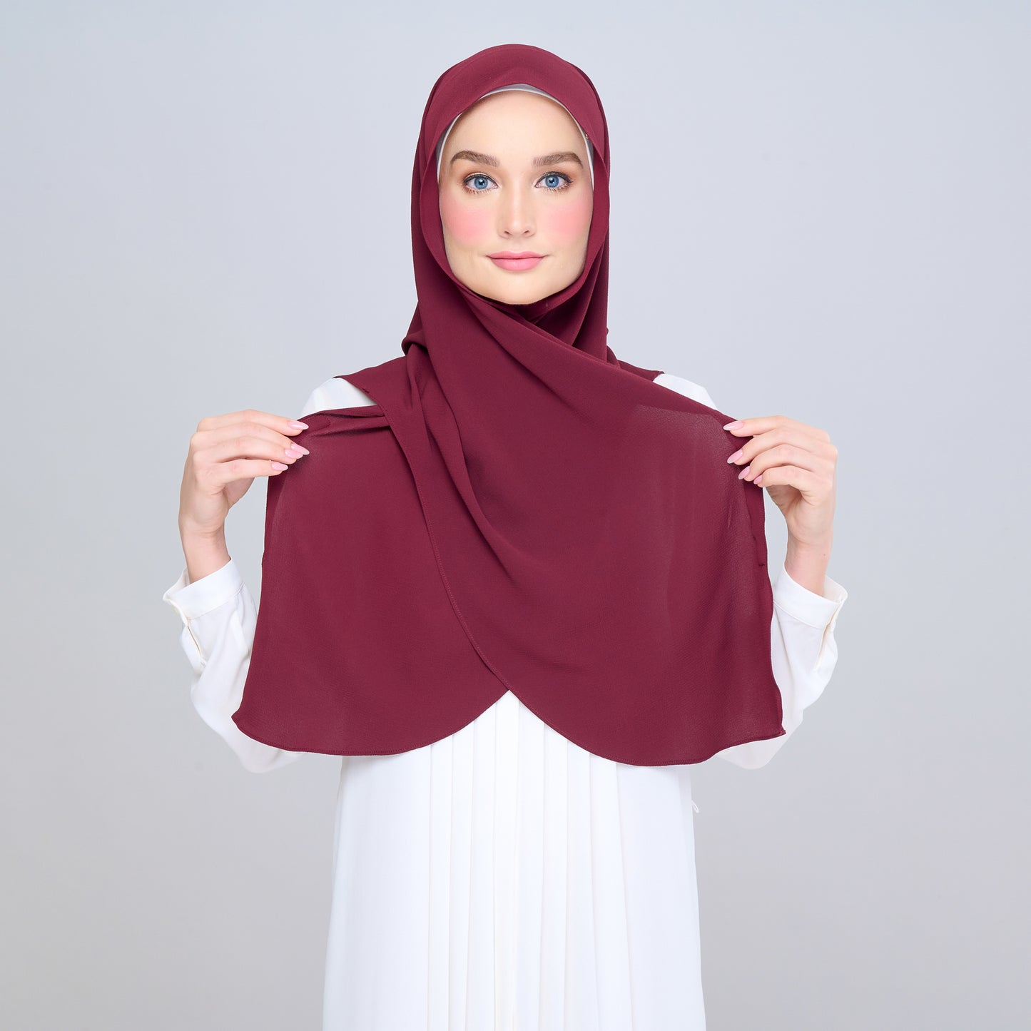 'New' Instant Tag & Go | Textured Chiffon in Crimson