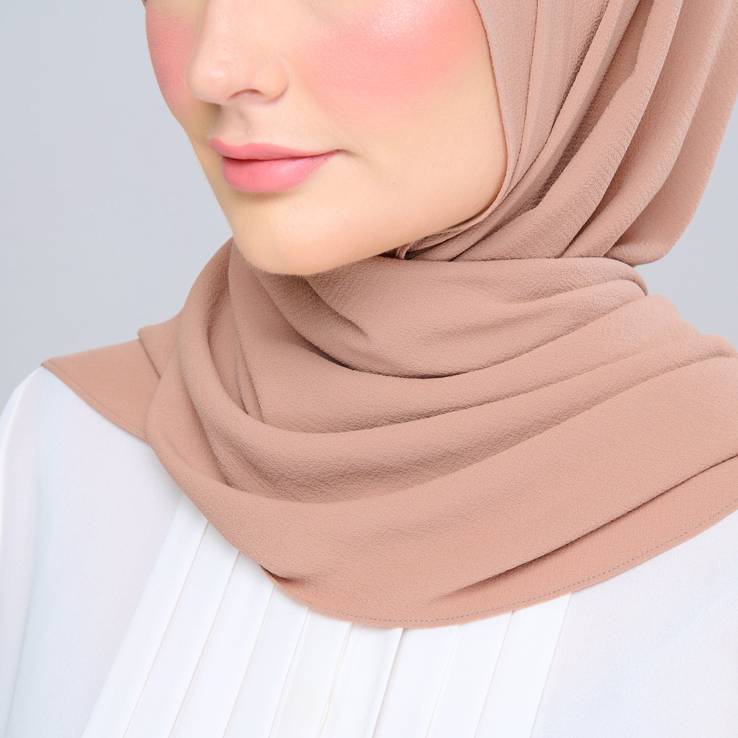 'New' Instant Tag & Go | Textured Chiffon in Dark Latte