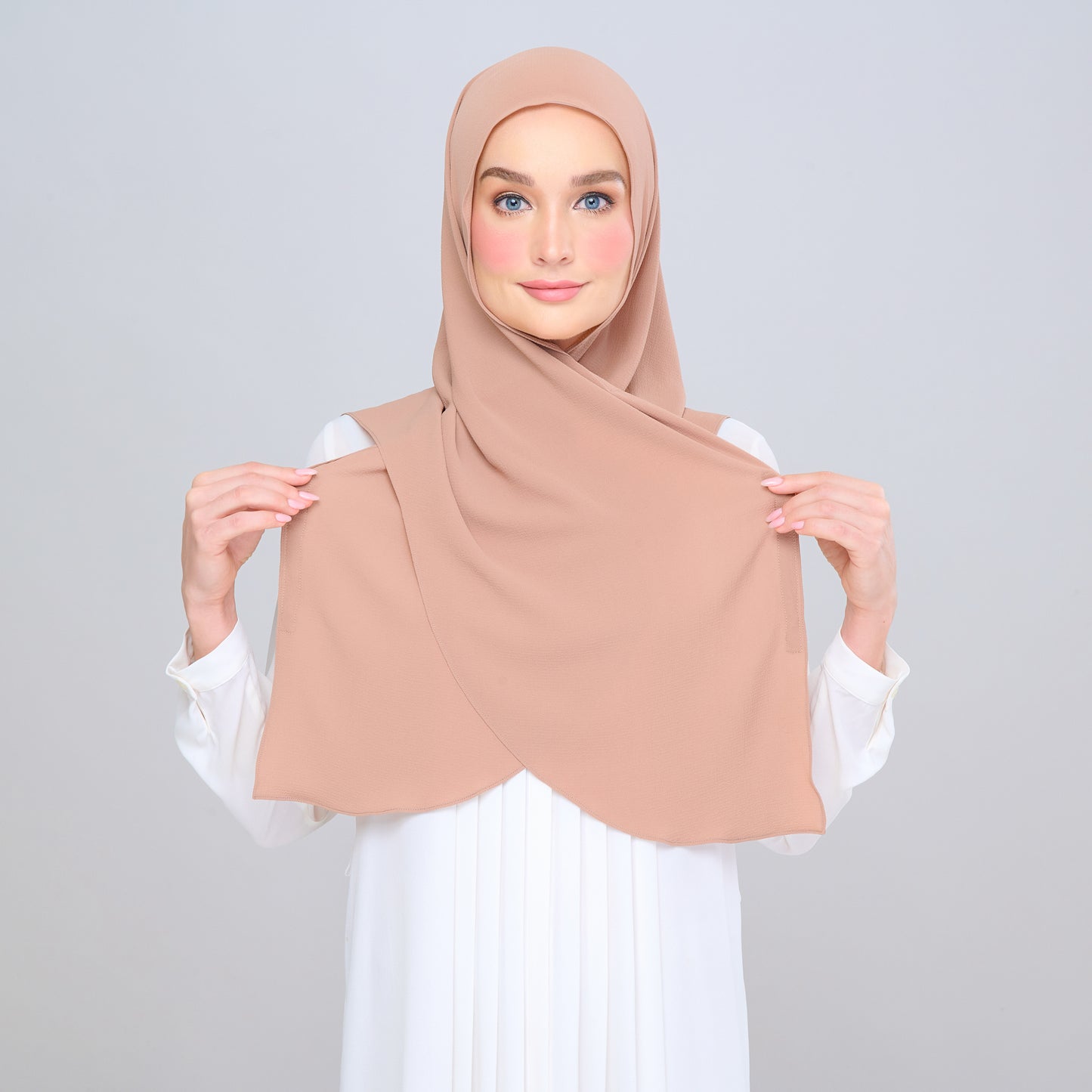 'New' Instant Tag & Go | Textured Chiffon in Dark Latte