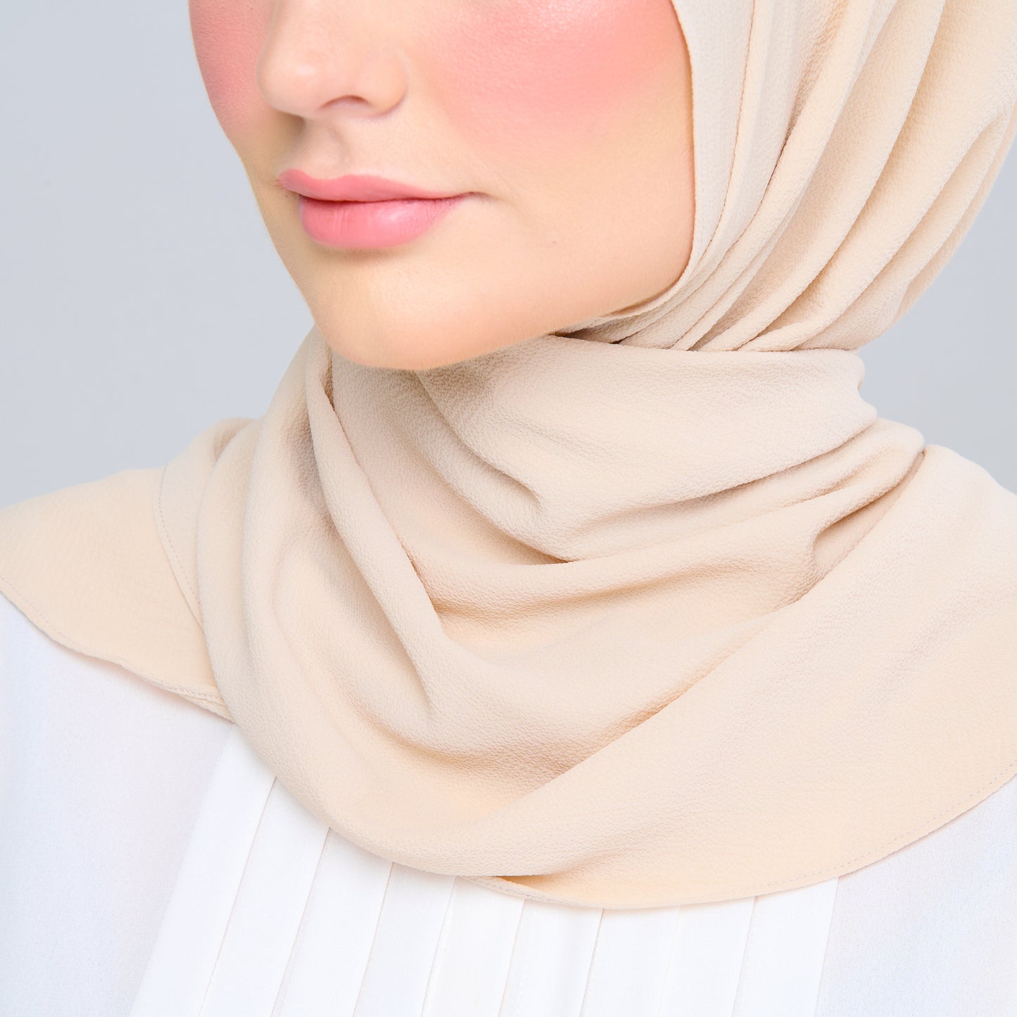 'New' Instant Tag & Go | Textured Chiffon in Light Nude