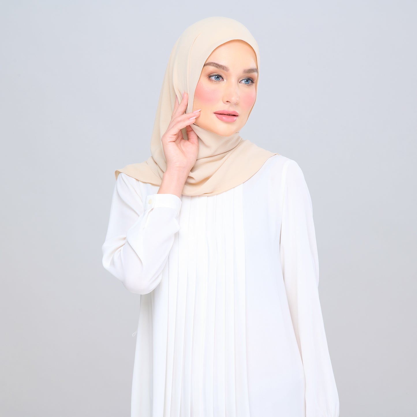 'New' Instant Tag & Go | Textured Chiffon in Light Nude