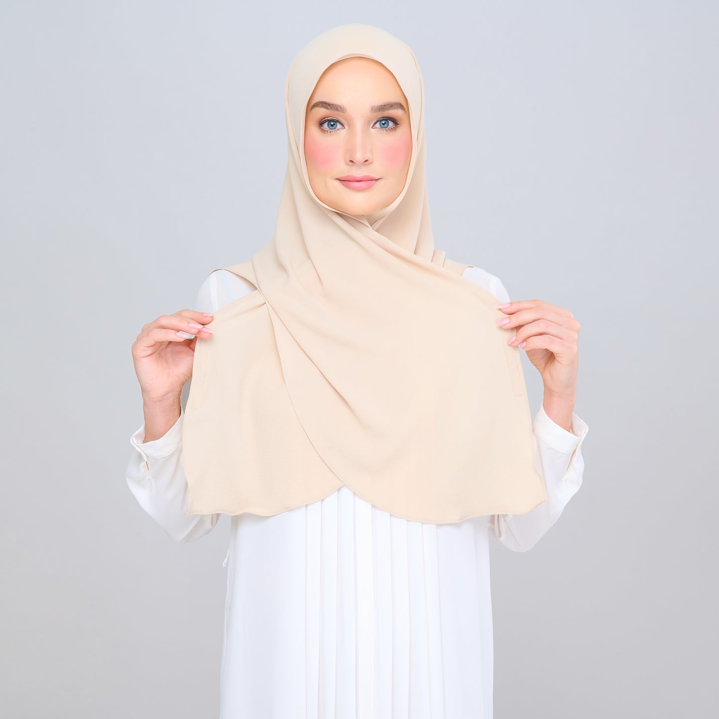 'New' Instant Tag & Go | Textured Chiffon in Light Nude