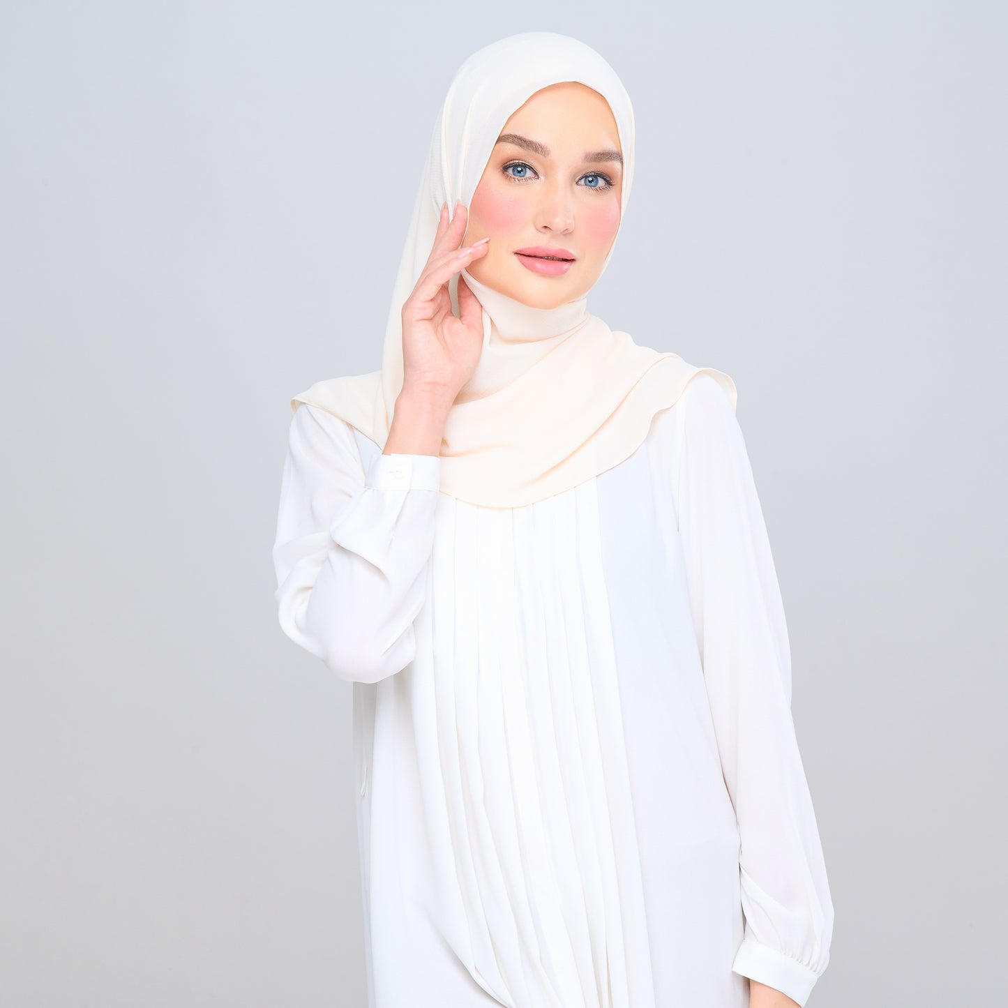 'New' Instant Tag & Go | Textured Chiffon in Beige