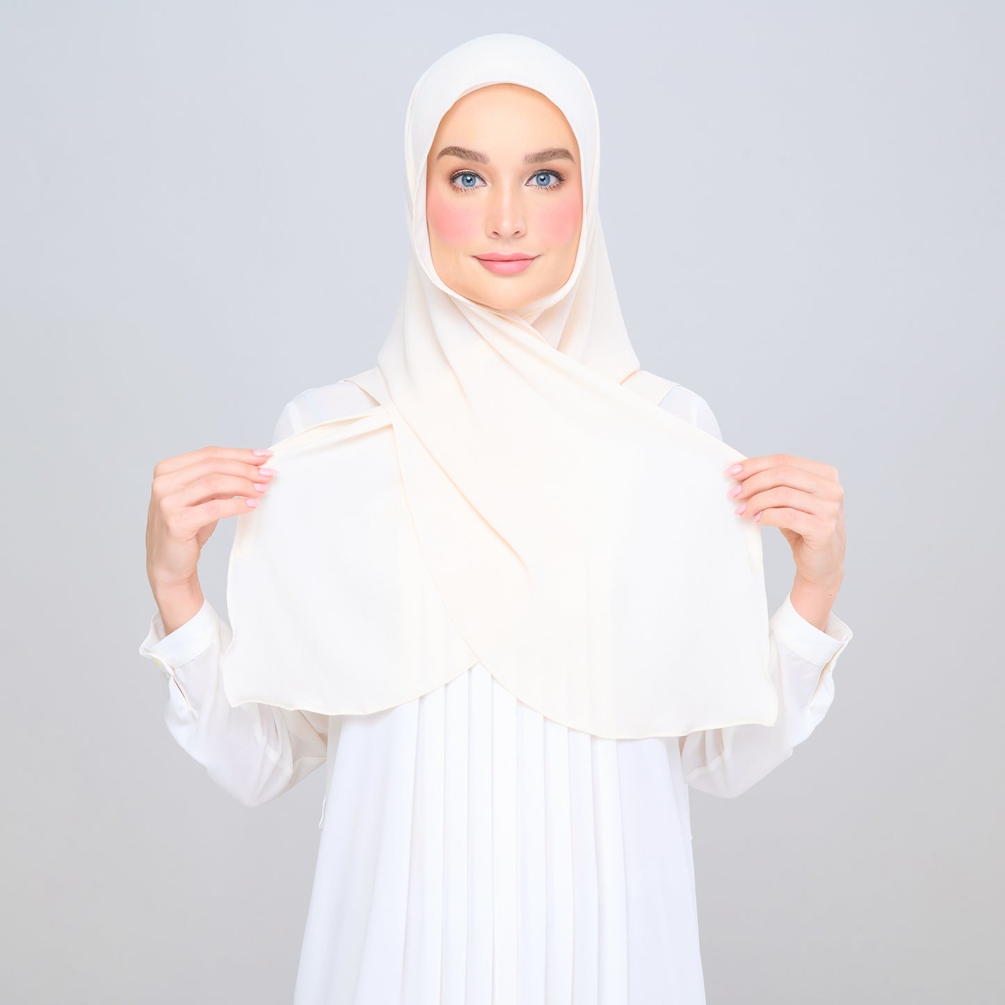 'New' Instant Tag & Go | Textured Chiffon in Beige