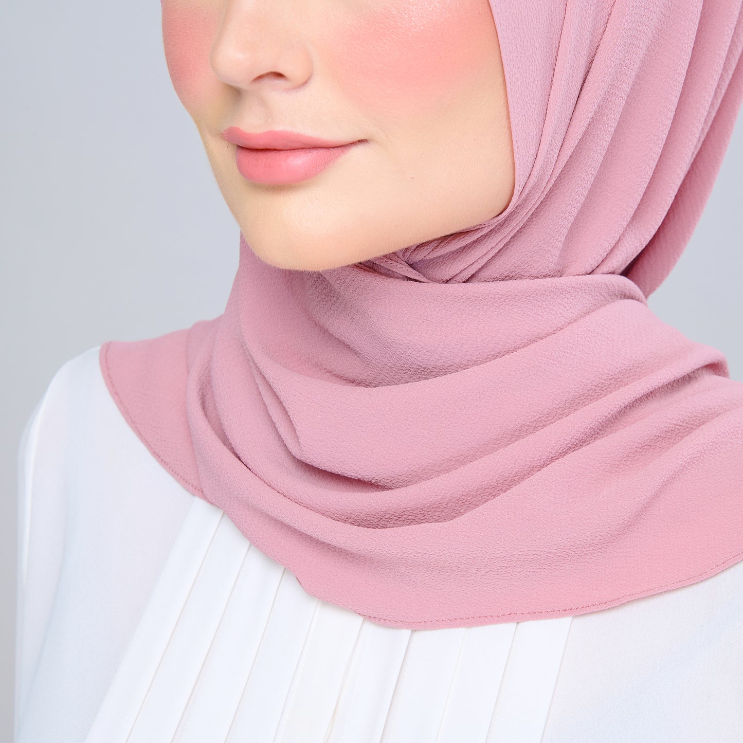 'New' Instant Tag & Go | Textured Chiffon in Dusty Pink