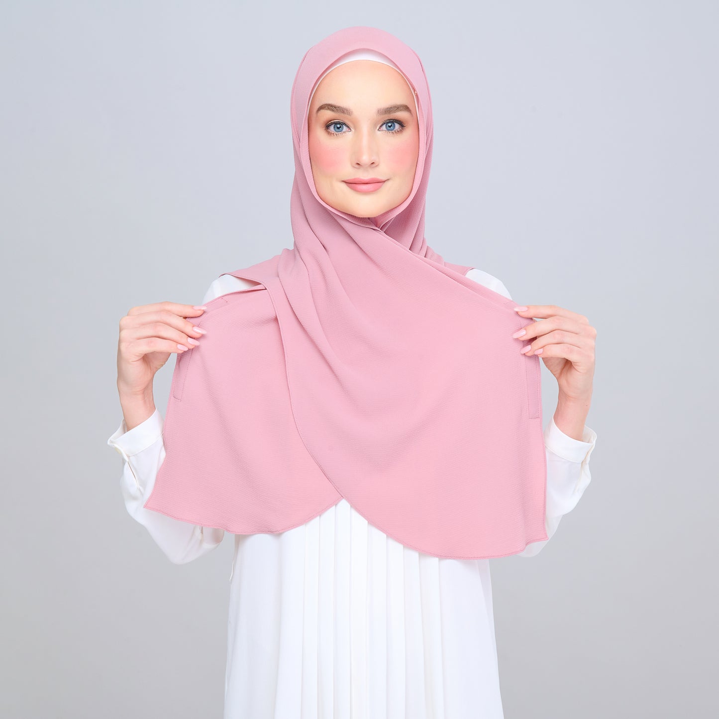 'New' Instant Tag & Go | Textured Chiffon in Dusty Pink