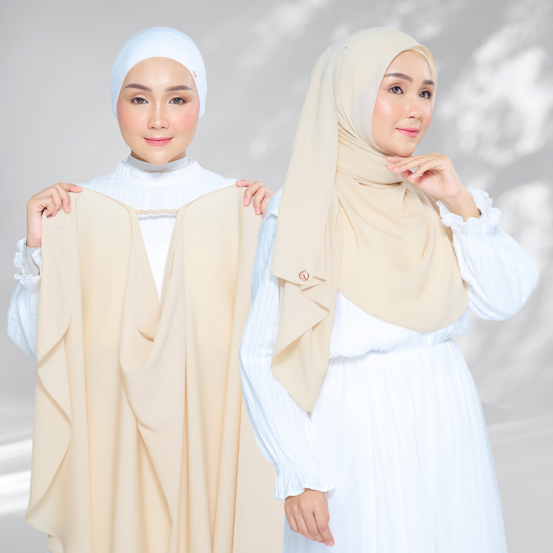 Semi-Instant Sarongje | Chiffon Silk in Blonde