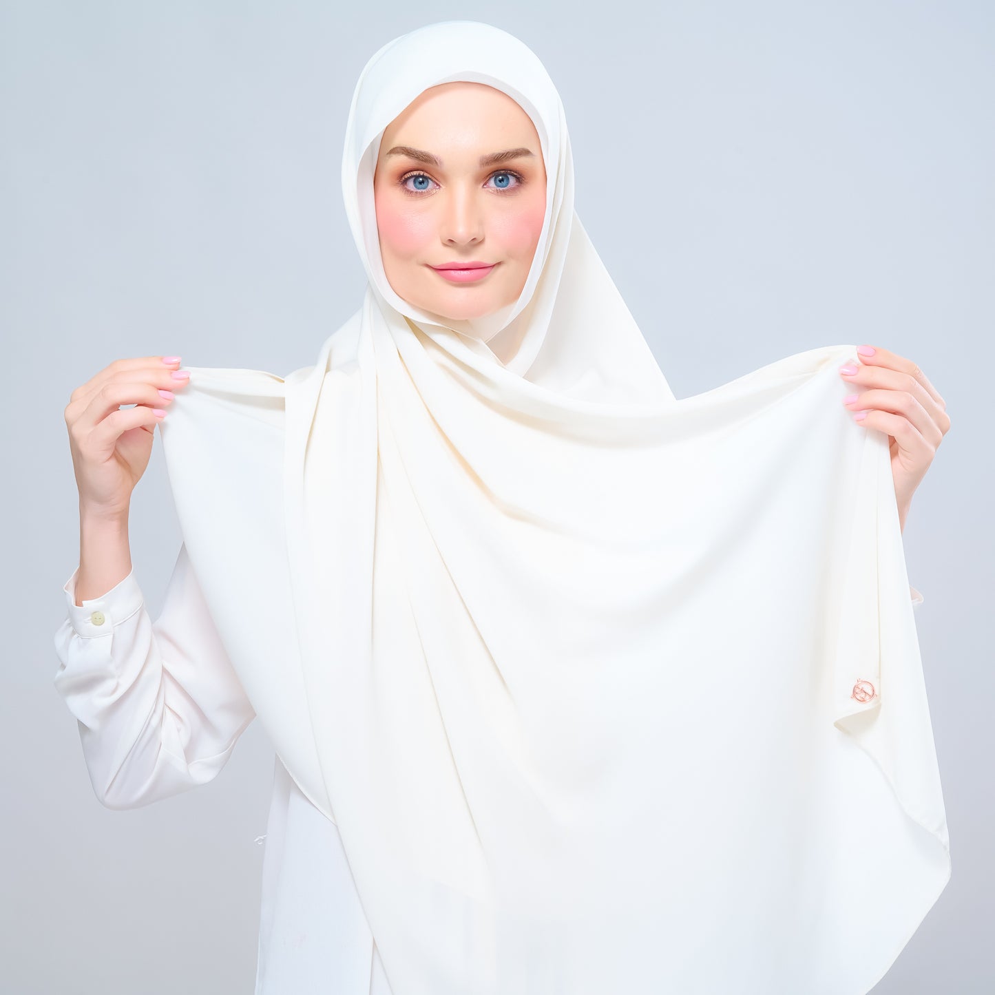 Instant Tag n' Go Shawl l Chiffon Silk 1.0 in Buttercream