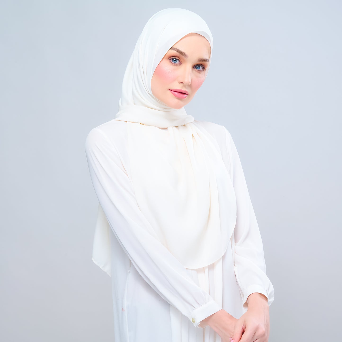 Instant Tag n' Go Shawl l Chiffon Silk 1.0 in Buttercream