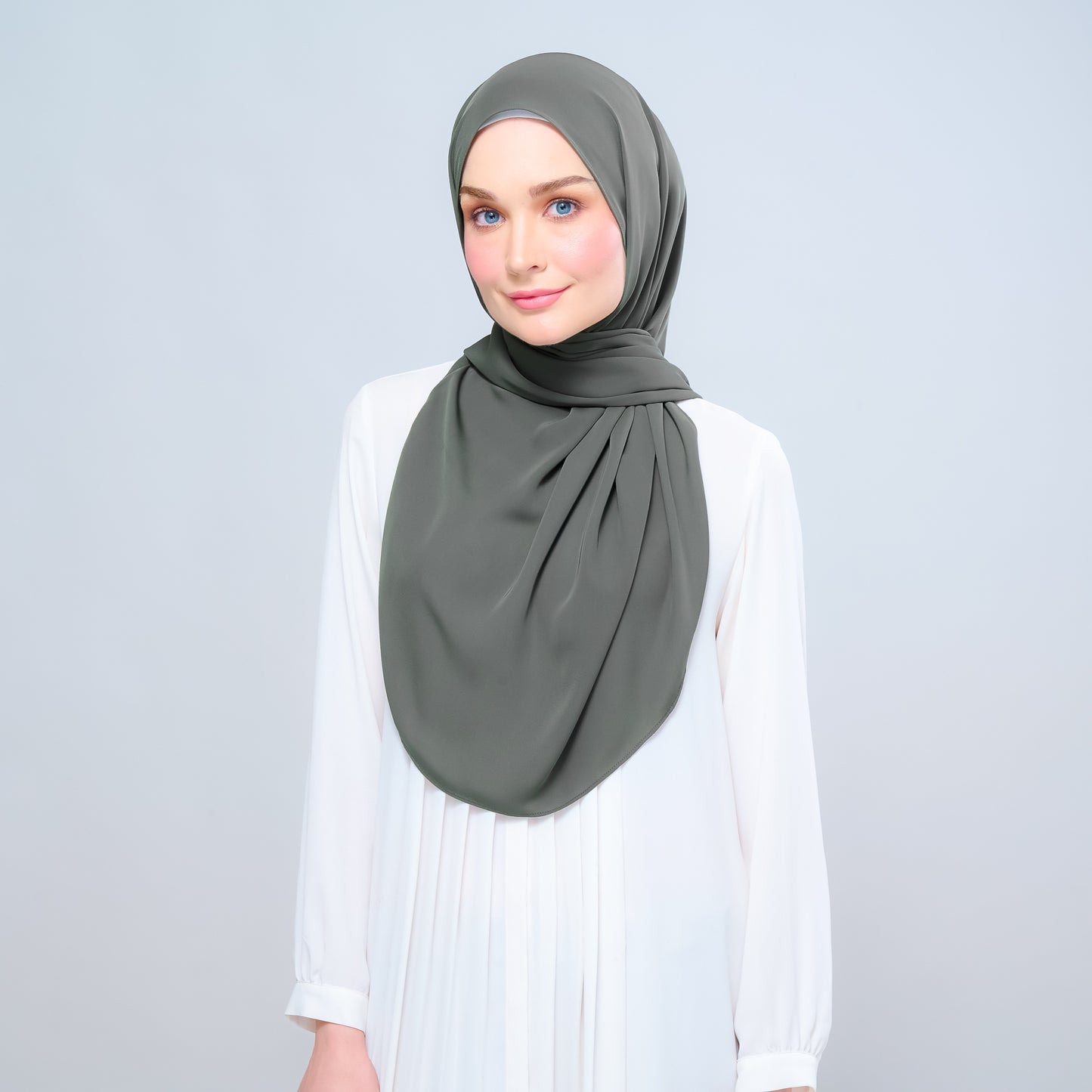 Instant Tag n' Go Shawl l Chiffon Silk 1.0 in Deep Pine