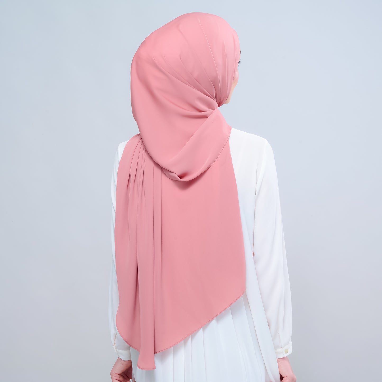 Instant Tag n' Go Shawl l Chiffon Silk 1.0 in Deep Rose