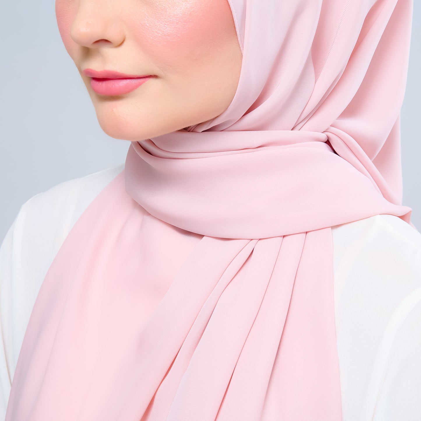 Instant Tag n' Go Shawl l Chiffon Silk 1.0 in Dusty Rose