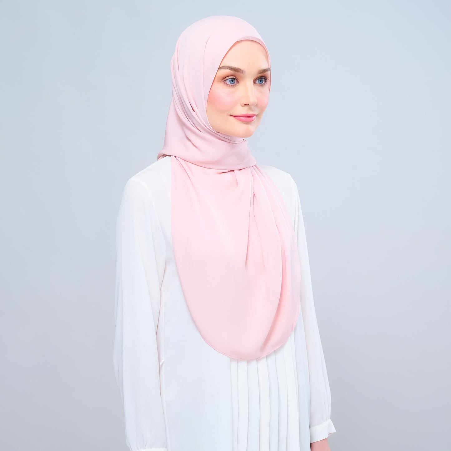 Instant Tag n' Go Shawl l Chiffon Silk 1.0 in Dusty Rose