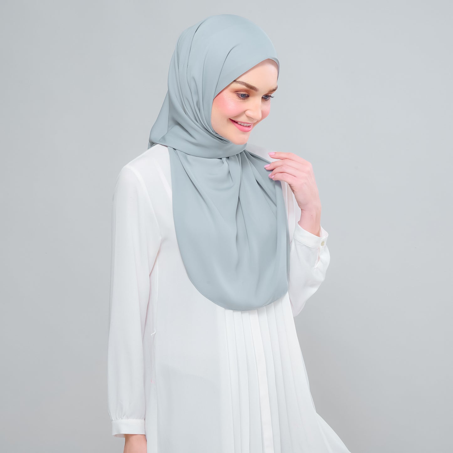 Instant Tag n' Go Shawl l Chiffon Silk 1.0 in Earl Grey