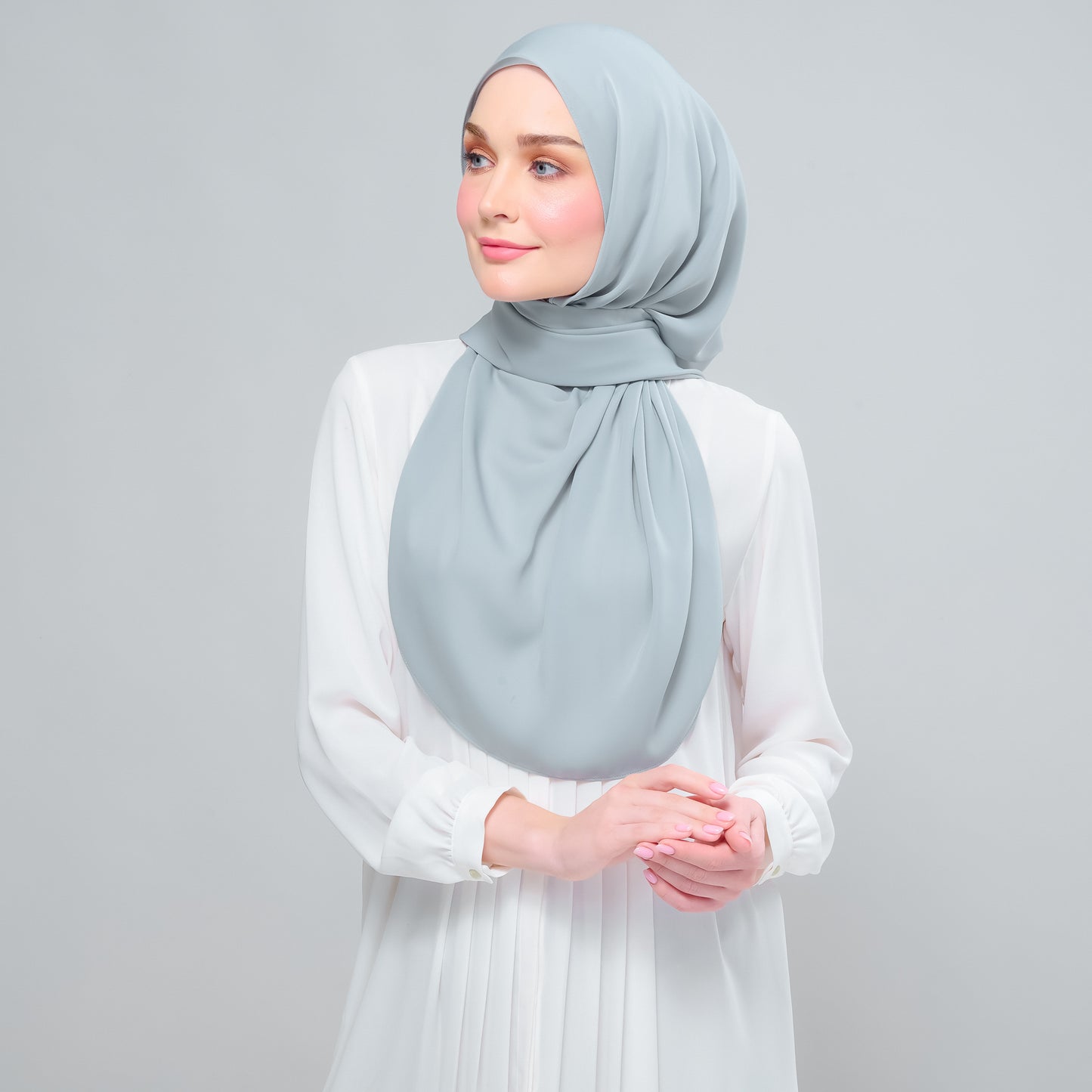 Instant Tag n' Go Shawl l Chiffon Silk 1.0 in Earl Grey