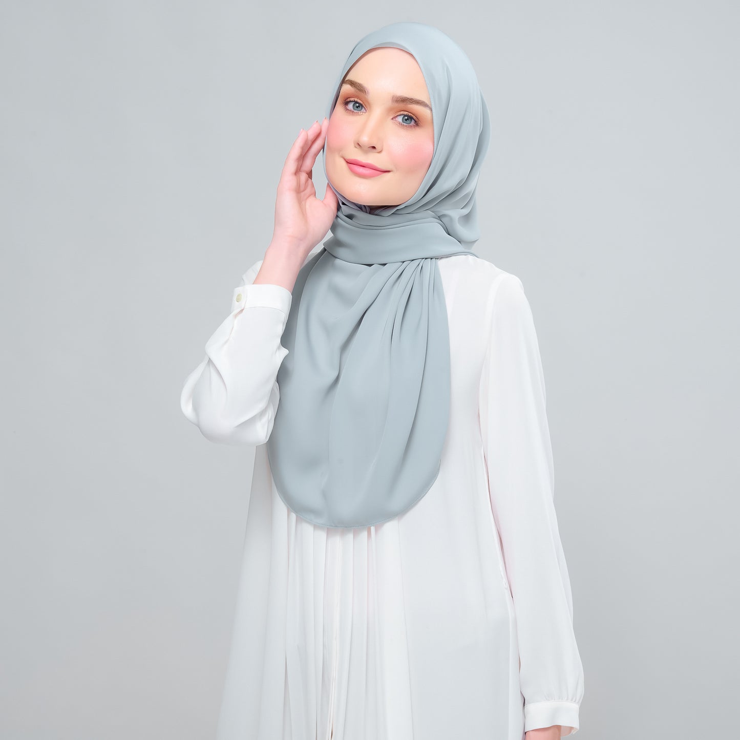 Instant Tag n' Go Shawl l Chiffon Silk 1.0 in Earl Grey