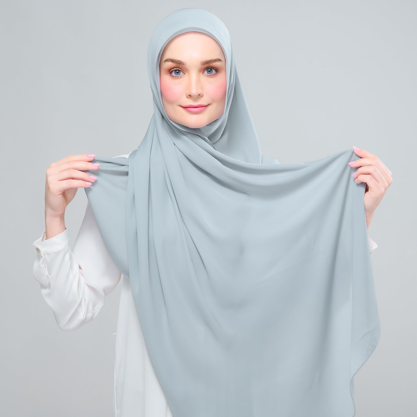 Instant Tag n' Go Shawl l Chiffon Silk 1.0 in Earl Grey