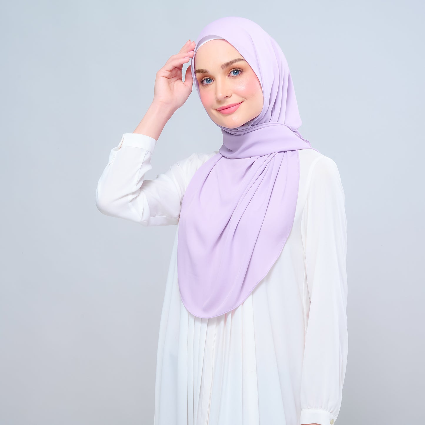 Instant Tag n' Go Shawl l Chiffon Silk 1.0 in Lilac