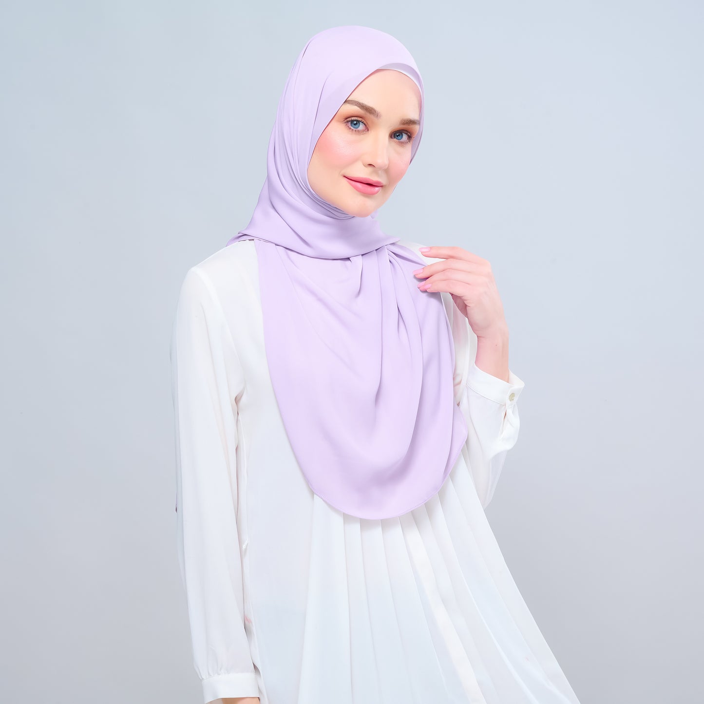 Instant Tag n' Go Shawl l Chiffon Silk 1.0 in Lilac