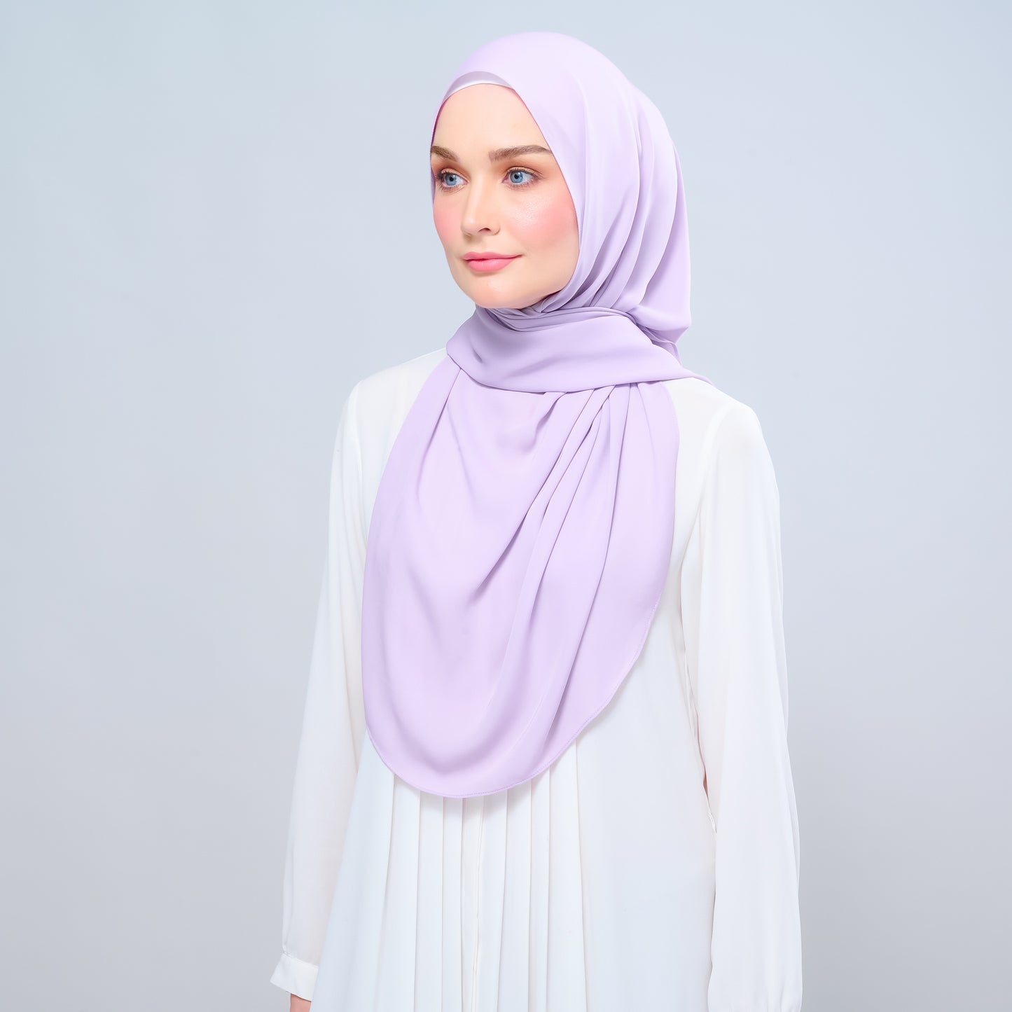 Instant Tag n' Go Shawl l Chiffon Silk 1.0 in Lilac