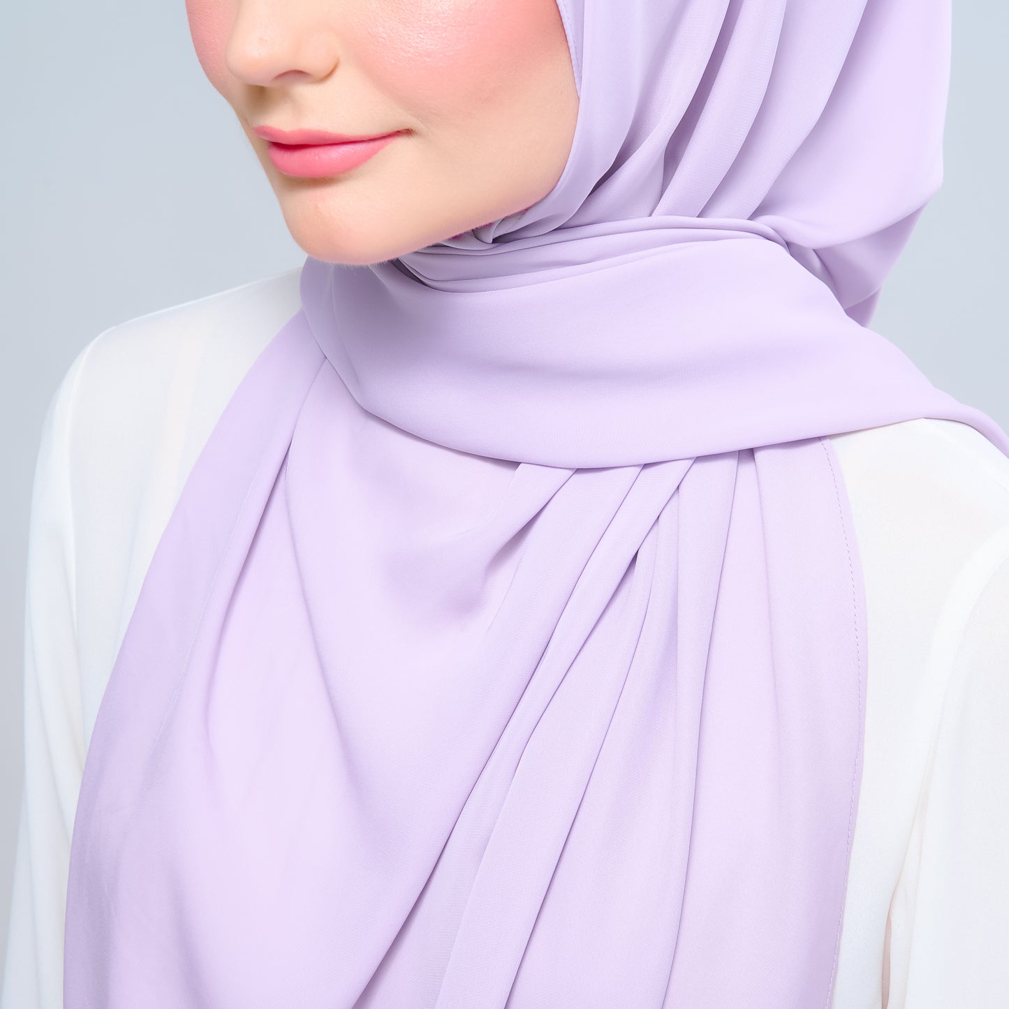 Instant Tag n' Go Shawl l Chiffon Silk 1.0 in Lilac