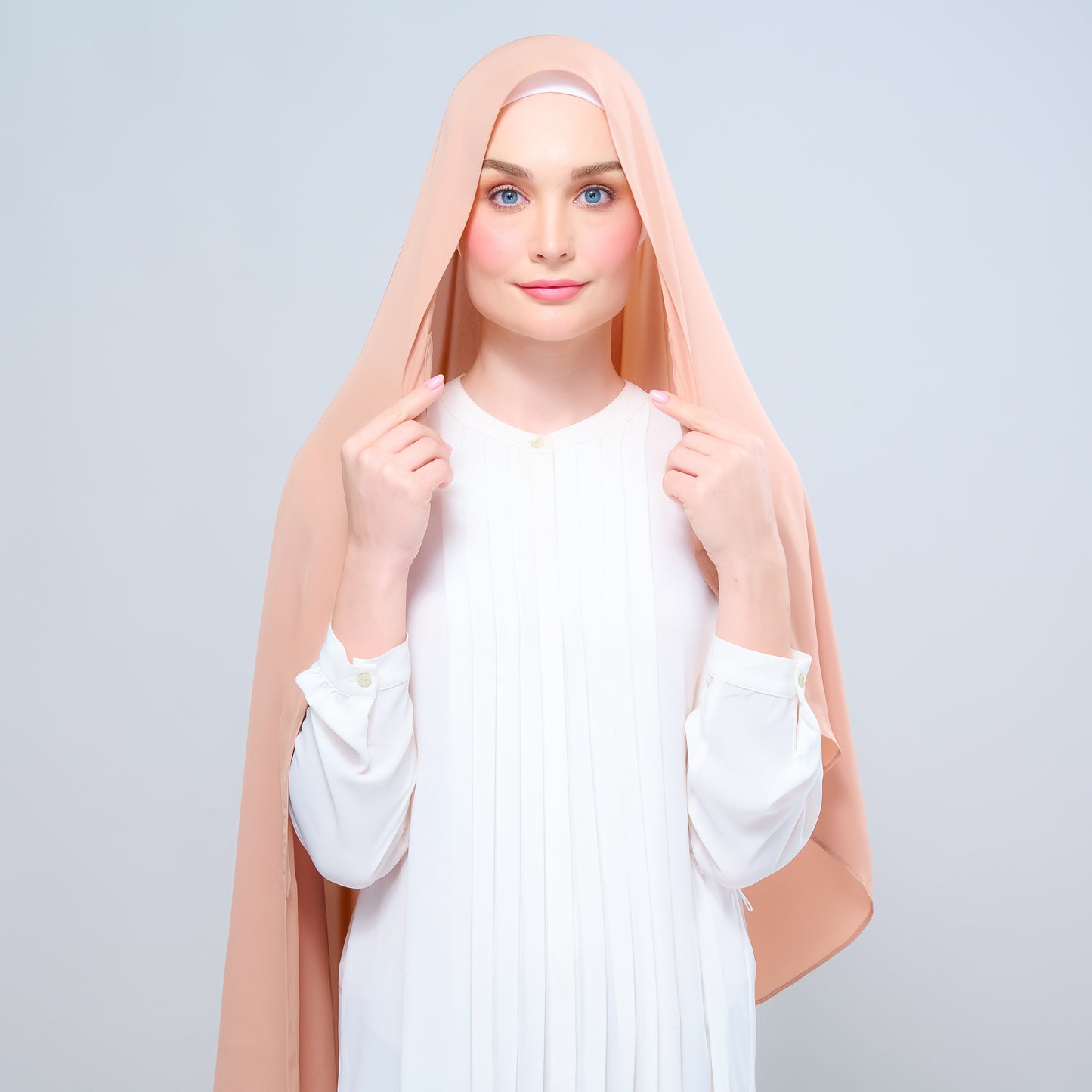 Instant Tag n' Go Shawl l Chiffon Silk 1.0 in Nutmeg