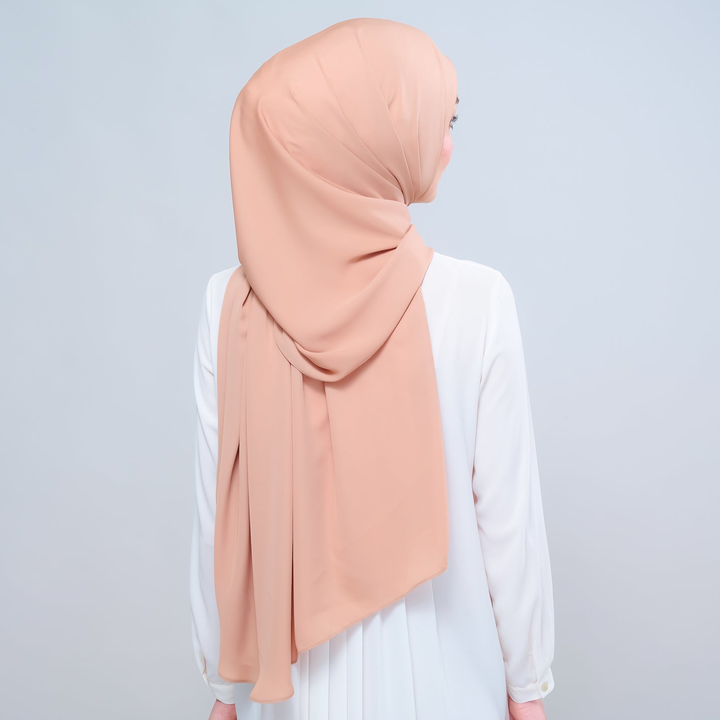 Instant Tag n' Go Shawl l Chiffon Silk 1.0 in Nutmeg