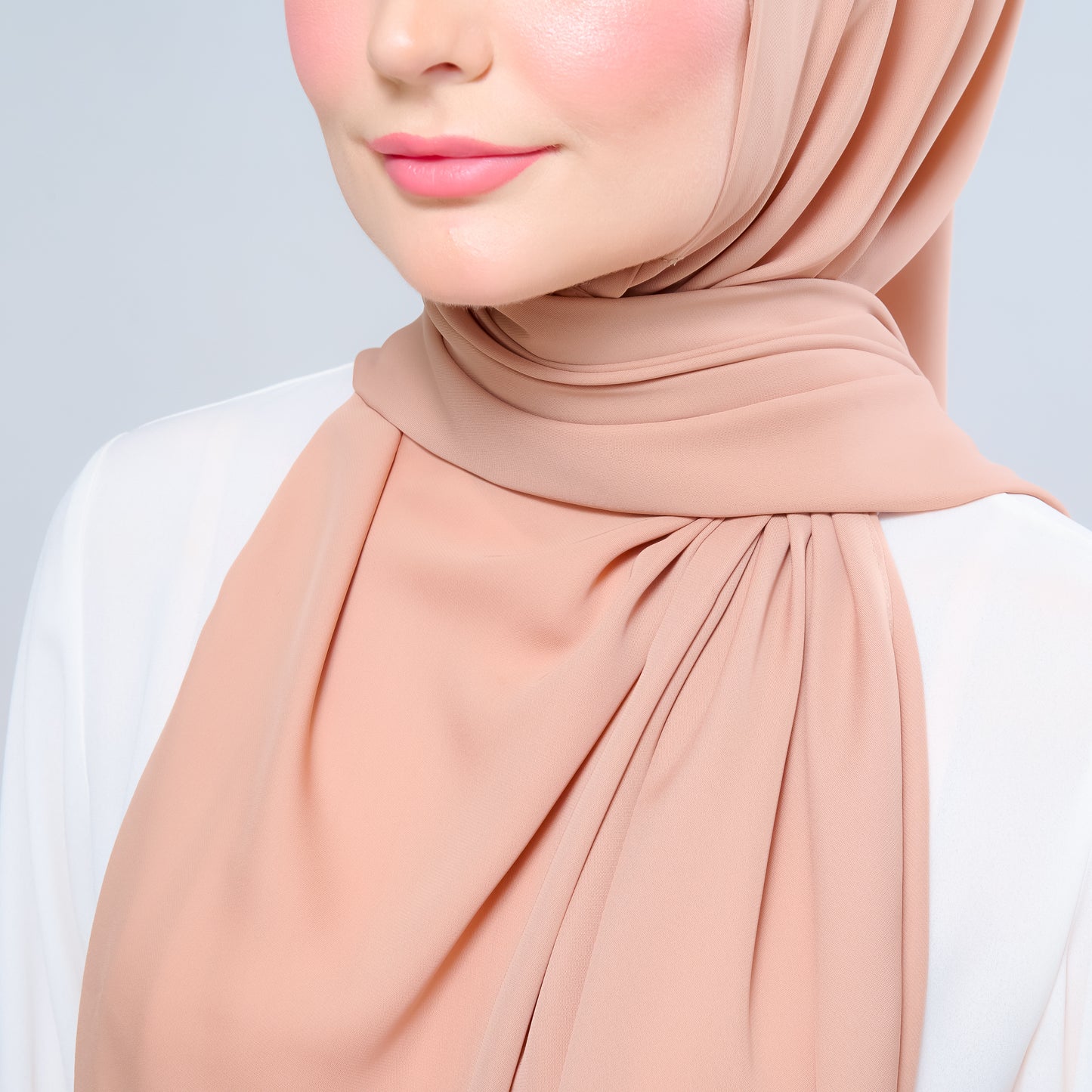 Instant Tag n' Go Shawl l Chiffon Silk 1.0 in Nutmeg