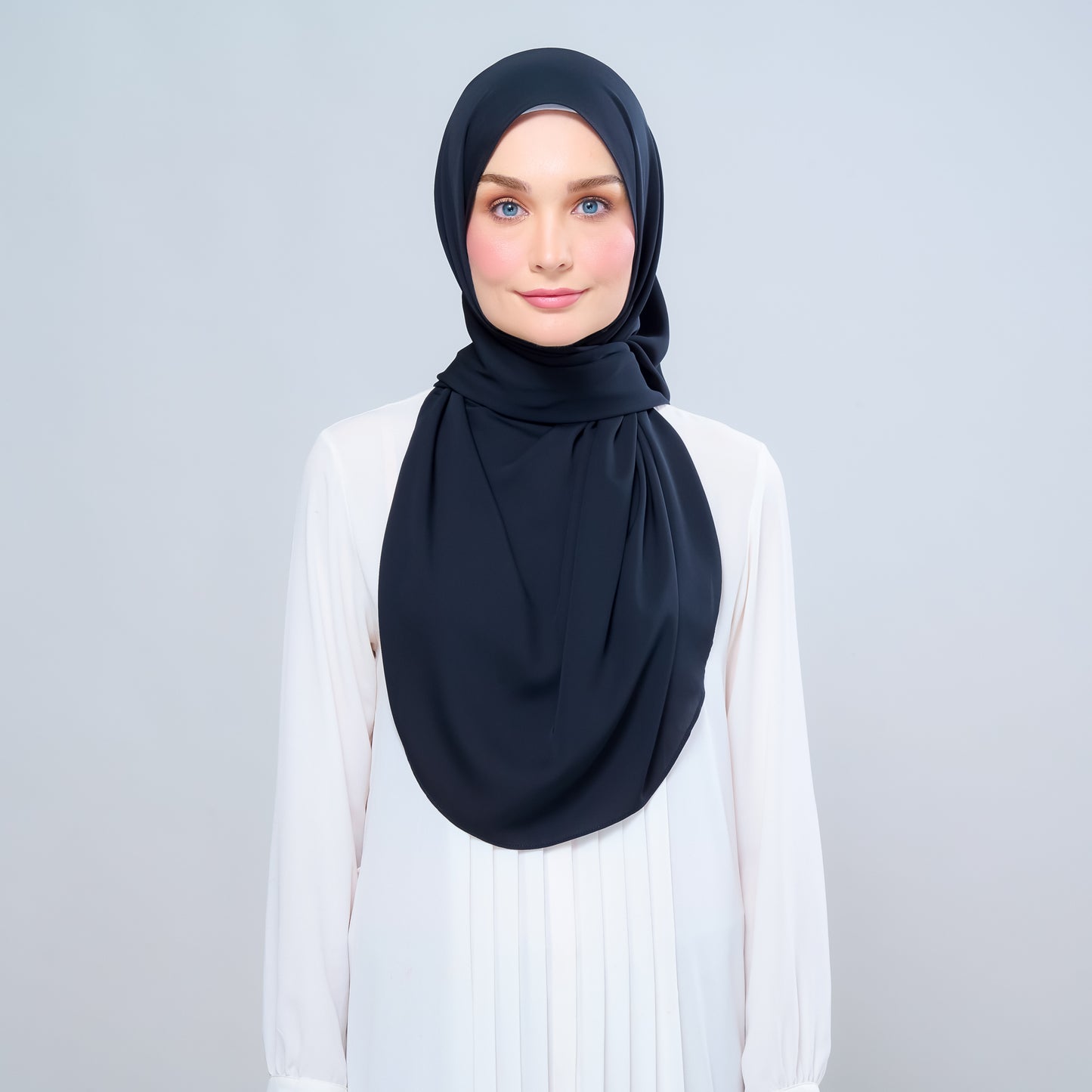 Instant Tag n' Go Shawl l Chiffon Silk 1.0 in Pitch Black