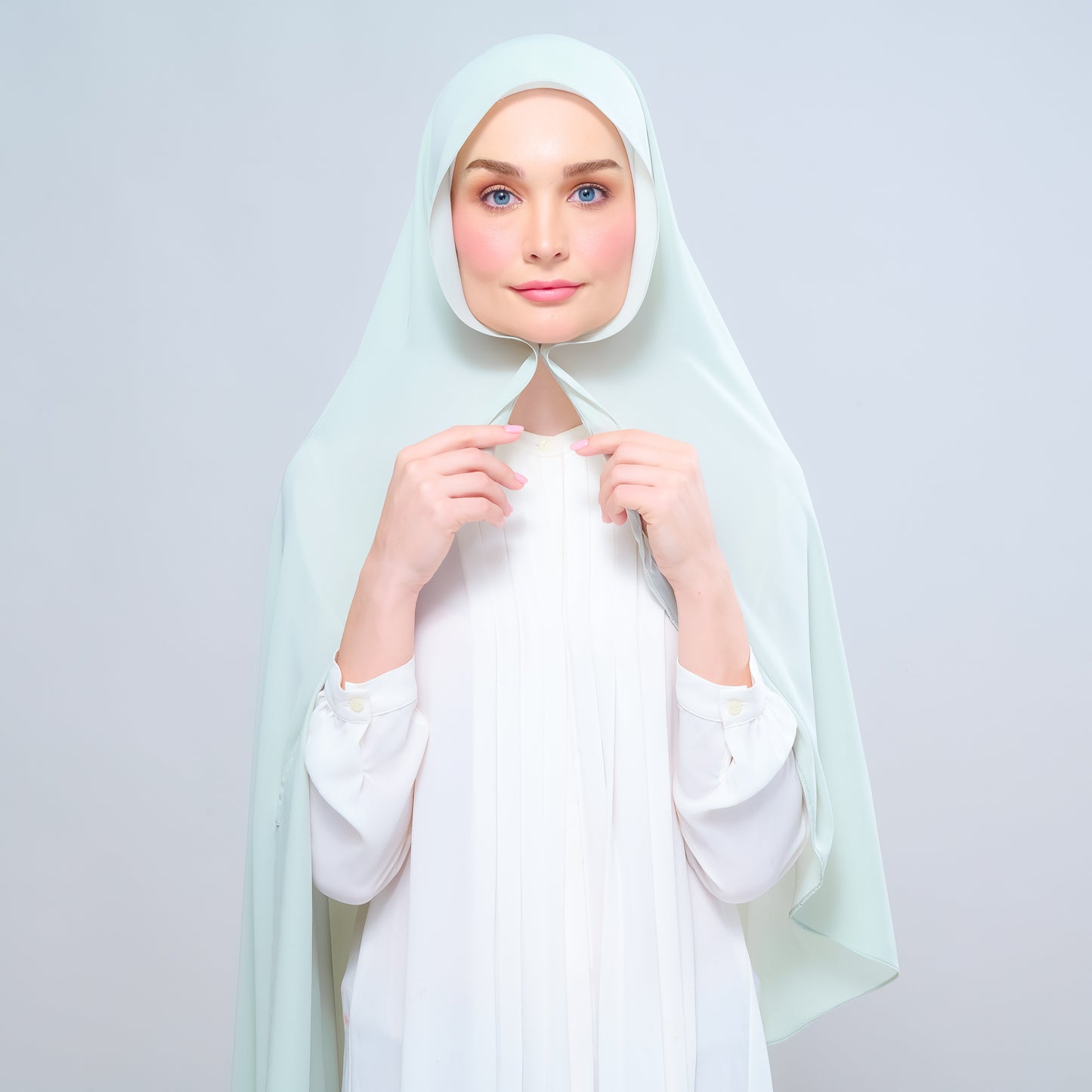 Instant Tag n' Go Shawl l Chiffon Silk 1.0 in Pistachio Green