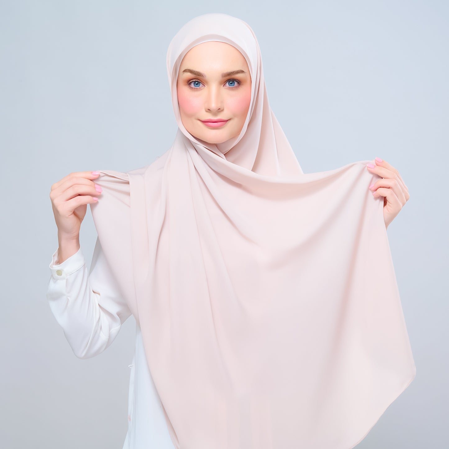 Instant Tag n' Go Shawl l Chiffon Silk 1.0 in Sand