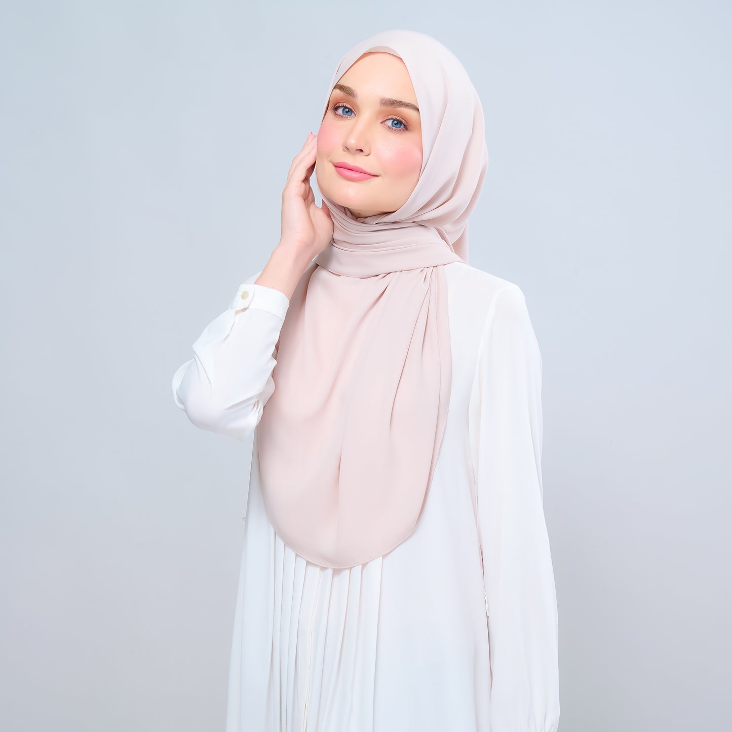 Instant Tag n' Go Shawl l Chiffon Silk 1.0 in Sand