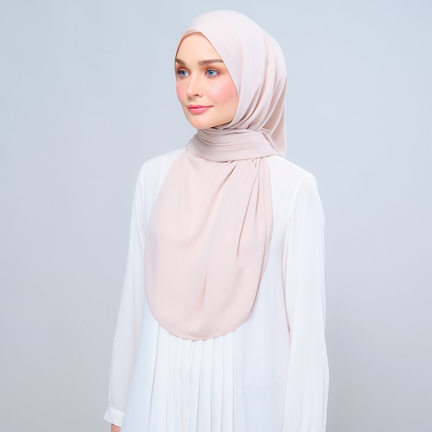 Instant Tag n' Go Shawl l Chiffon Silk 1.0 in Sand