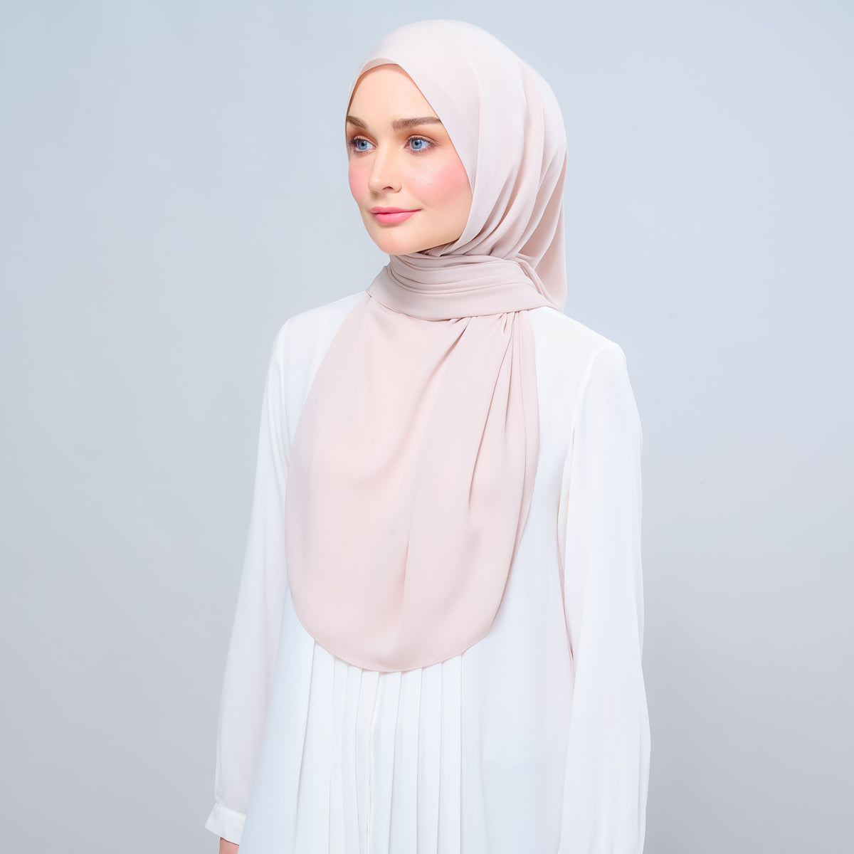 Instant Tag n' Go Shawl l Chiffon Silk 1.0 in Sand